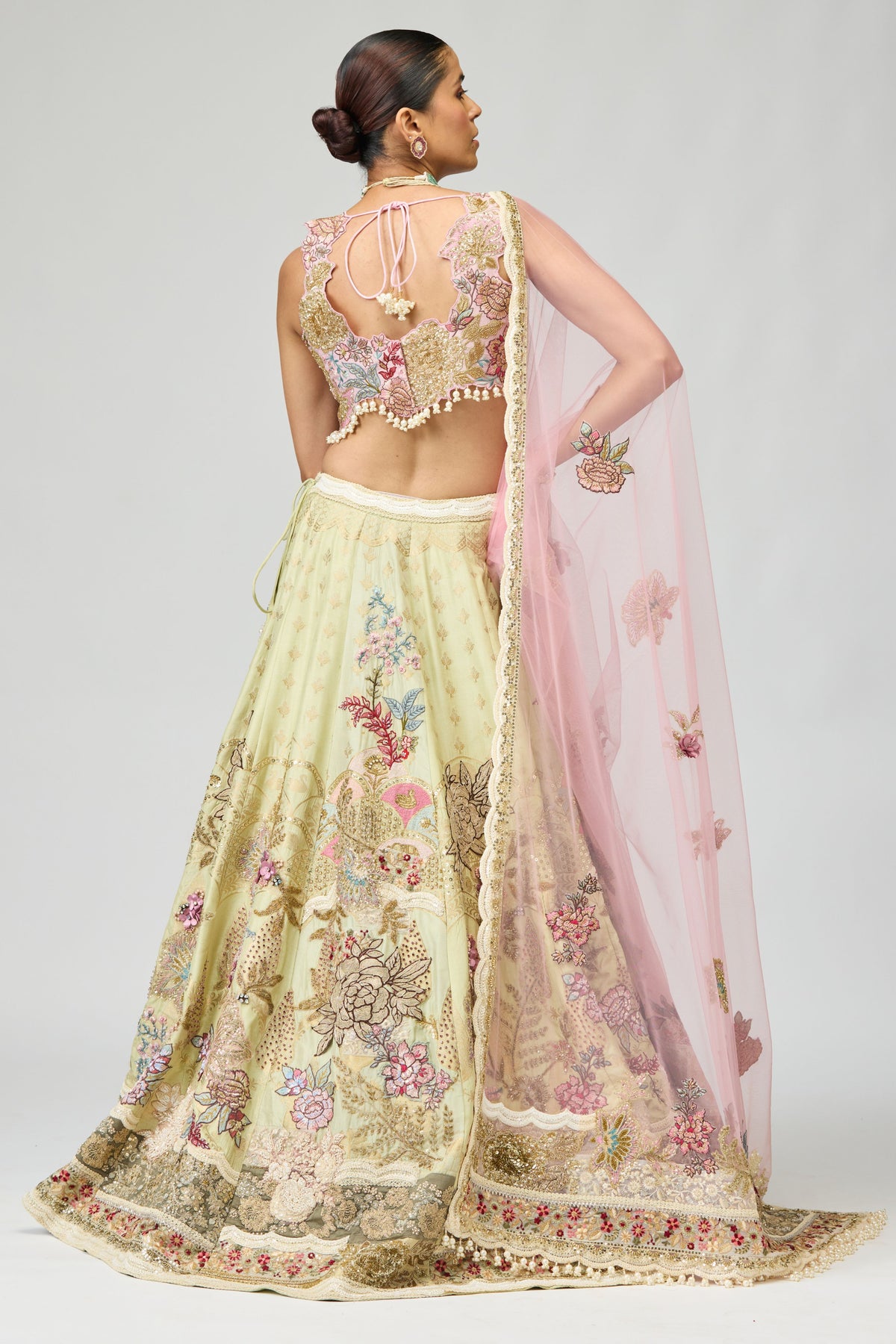 Patch Work Lehenga Set