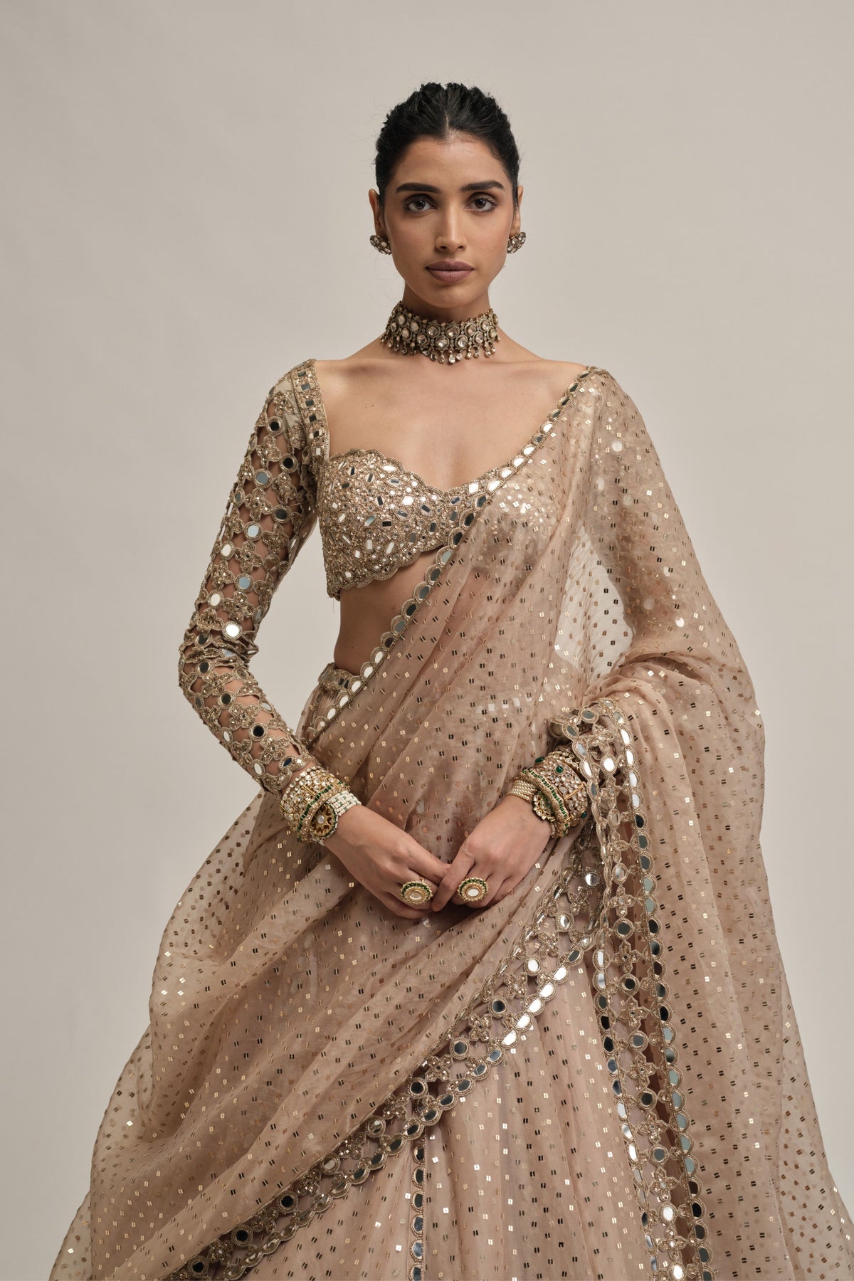 Modern Sequins Lehenga Set