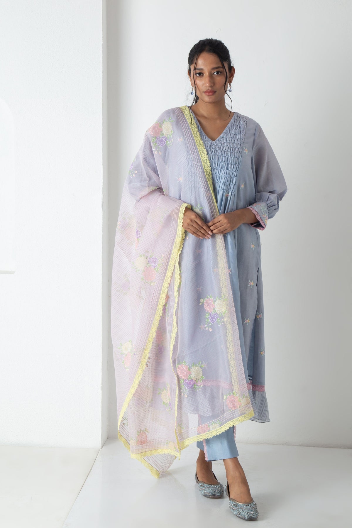 Blue Riona Kurta Set