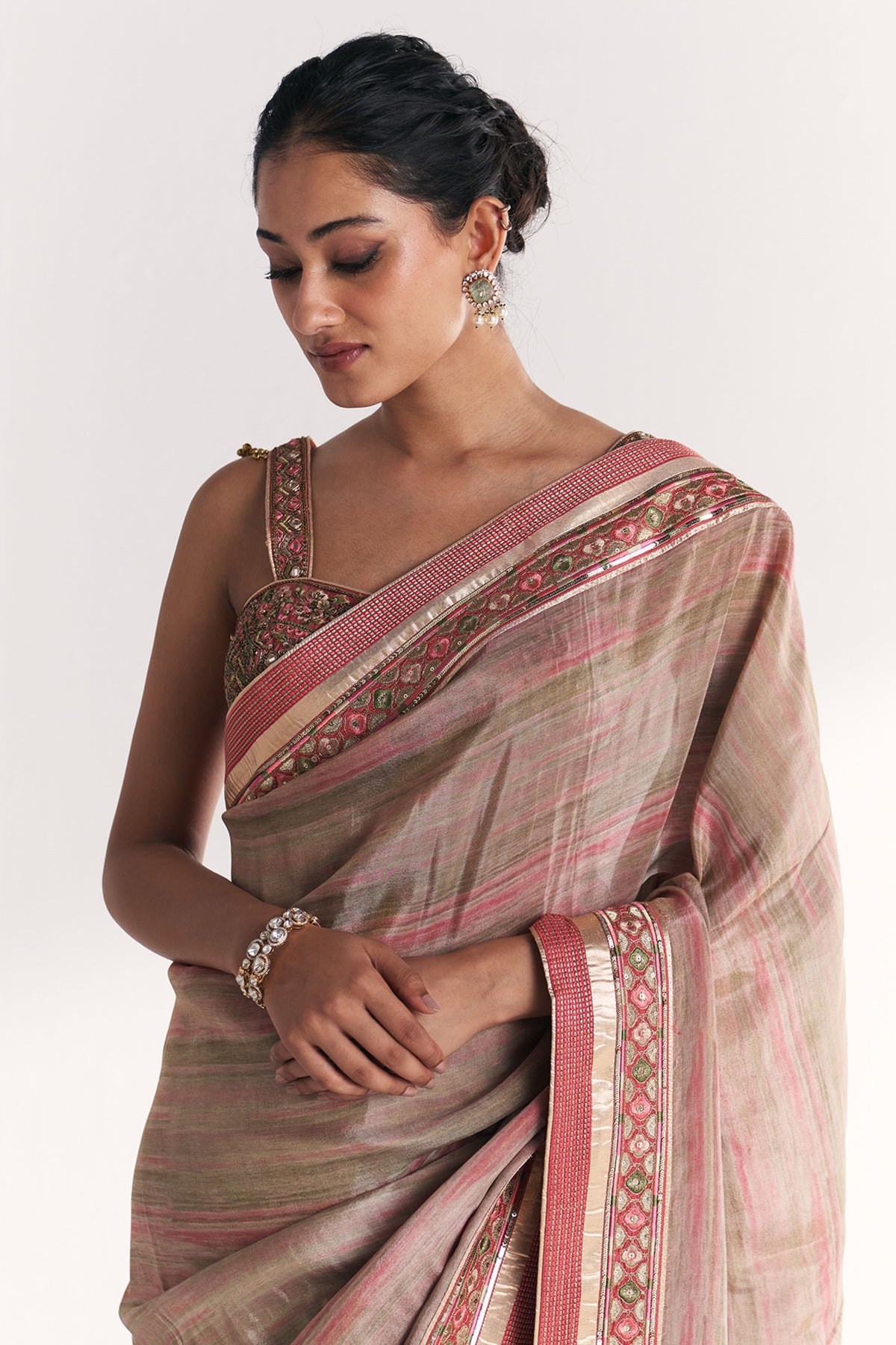 Phoolbagh Pink Saree
