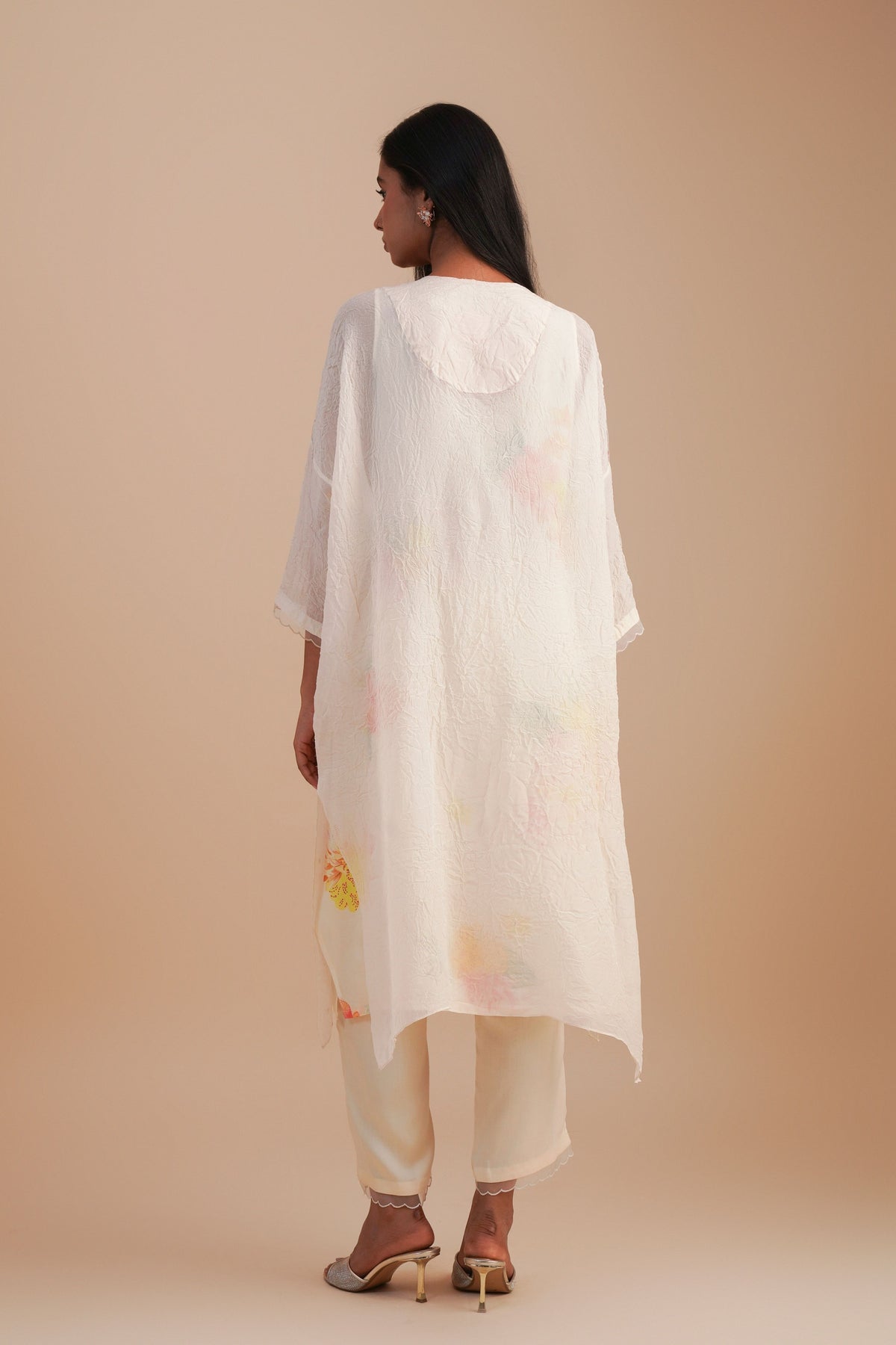 Ecru Kaftan Set