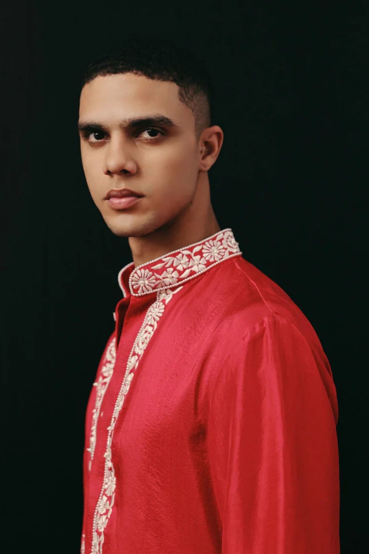 Parsi Red Kurta Set