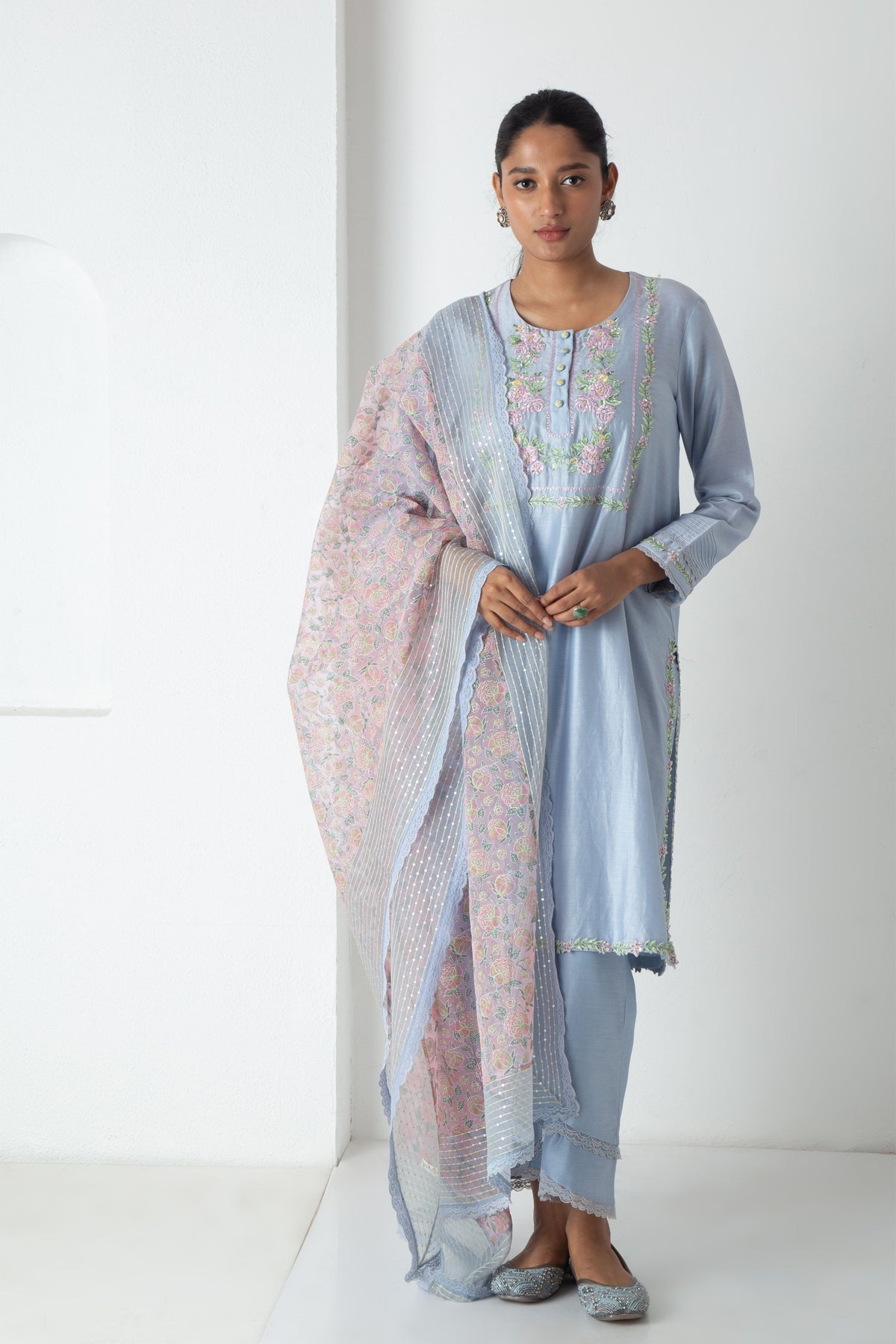 Blue Liya Kurta Set