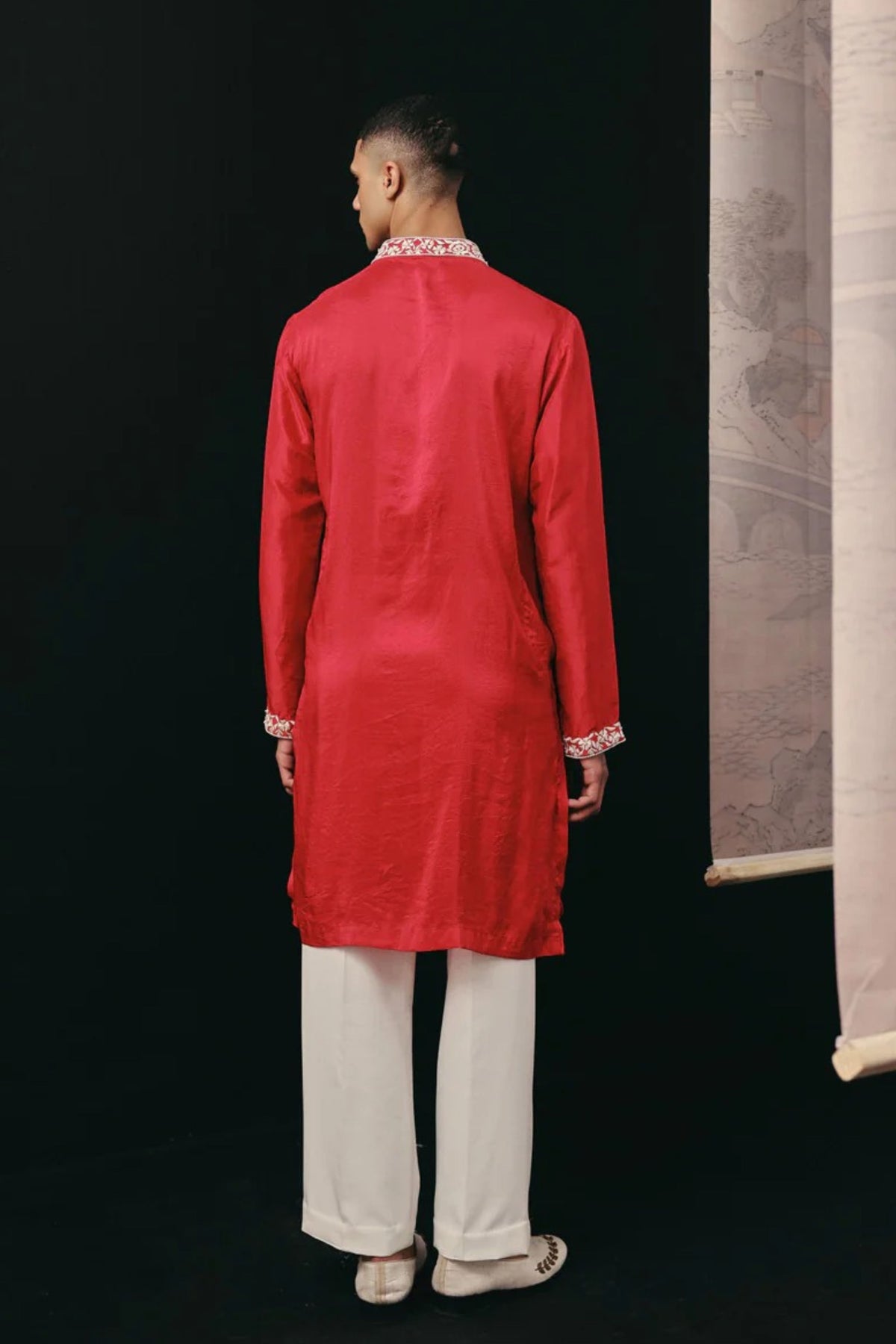 Parsi Red Kurta Set