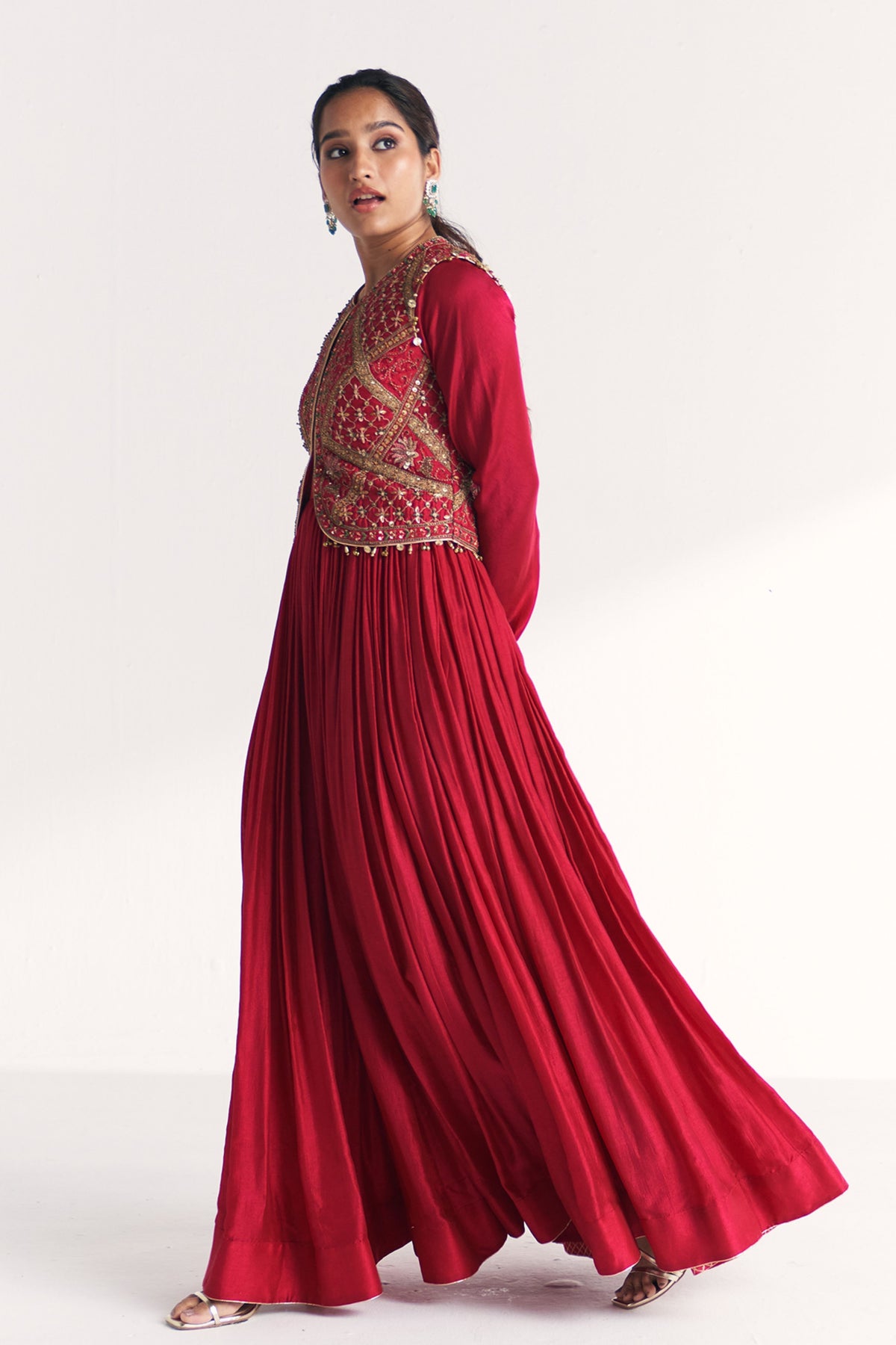 Pakhi Magenta Pink Anarkali