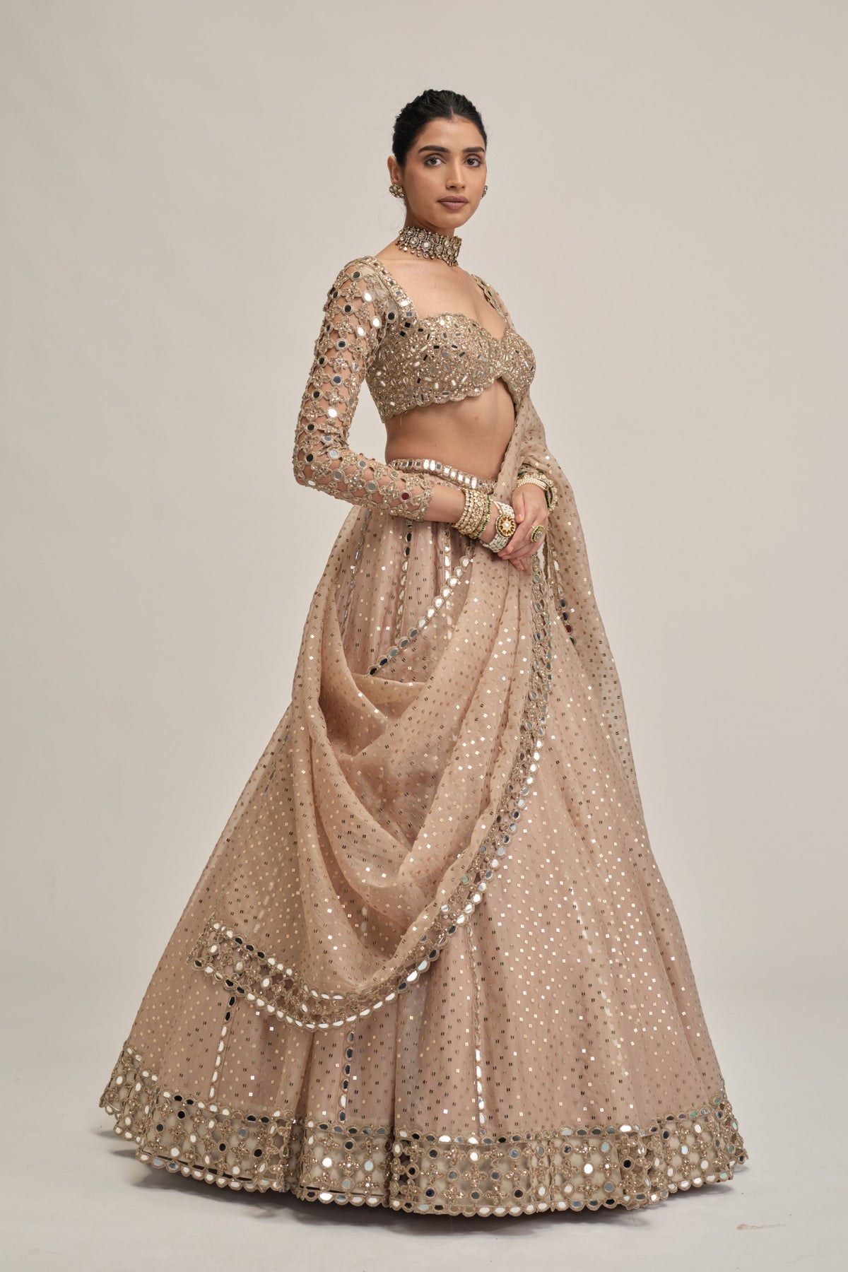 Modern Sequins Lehenga Set