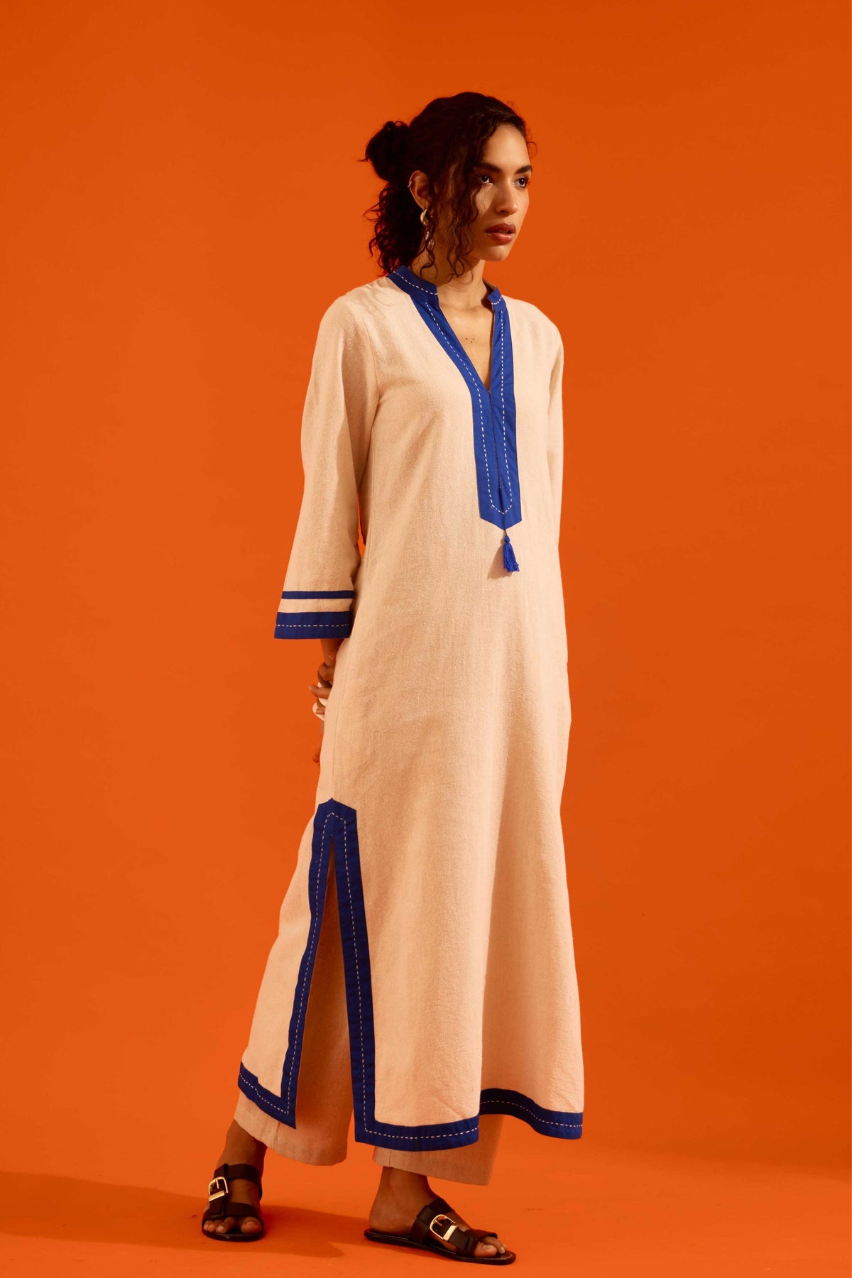 Natural Jute Kurta Set