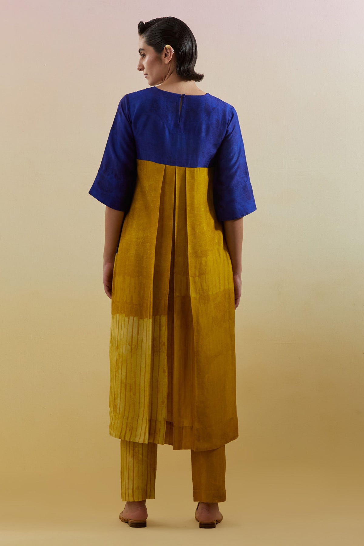 Omen Azure & Amber Kurta Set