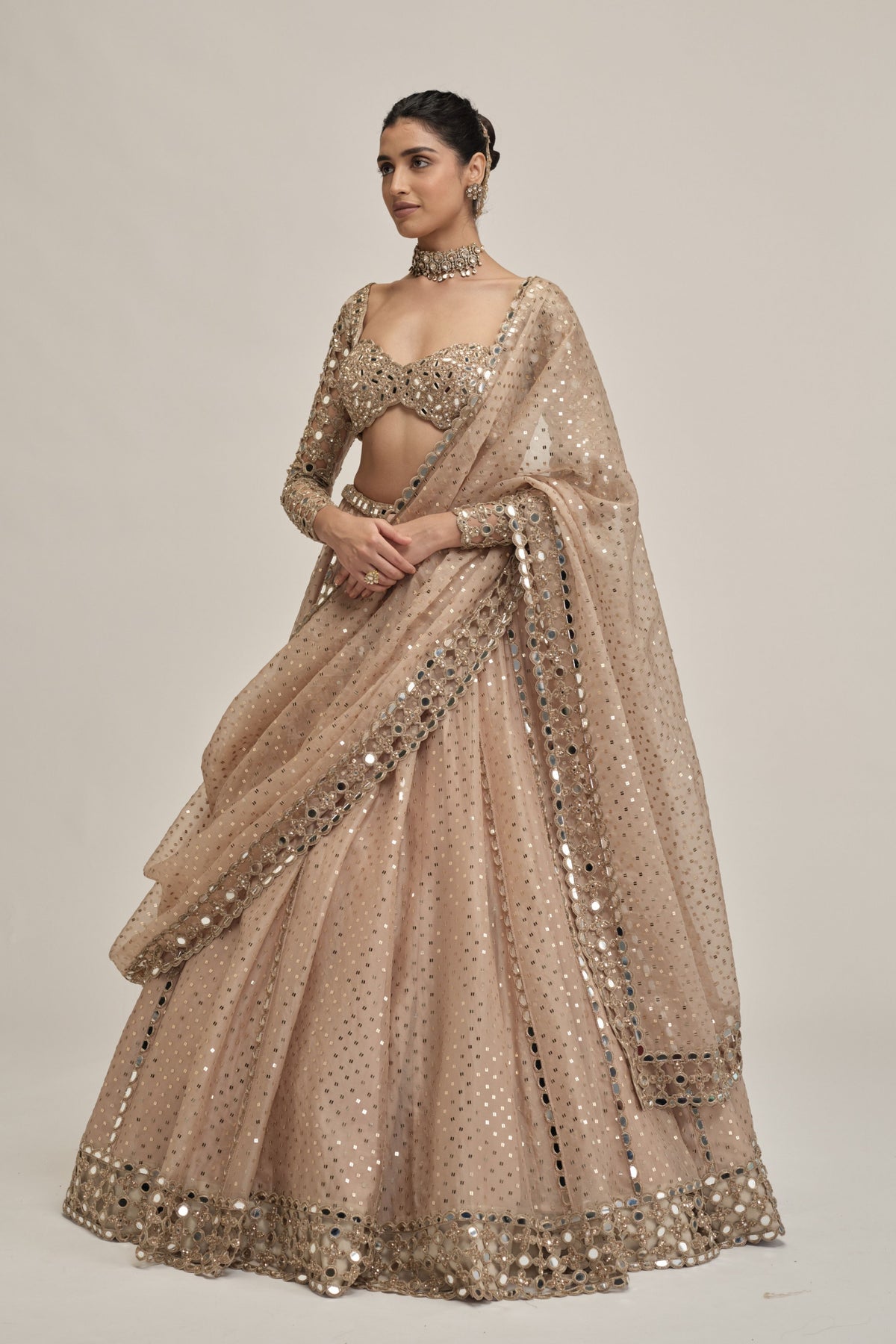 Modern Sequins Lehenga Set