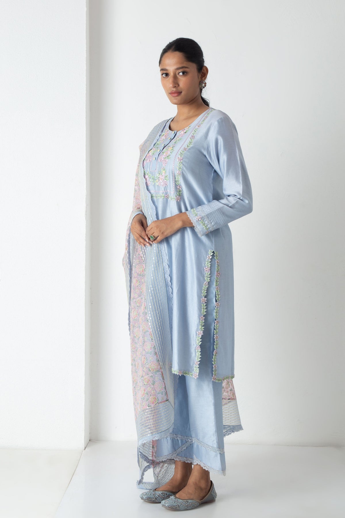 Blue Liya Kurta Set