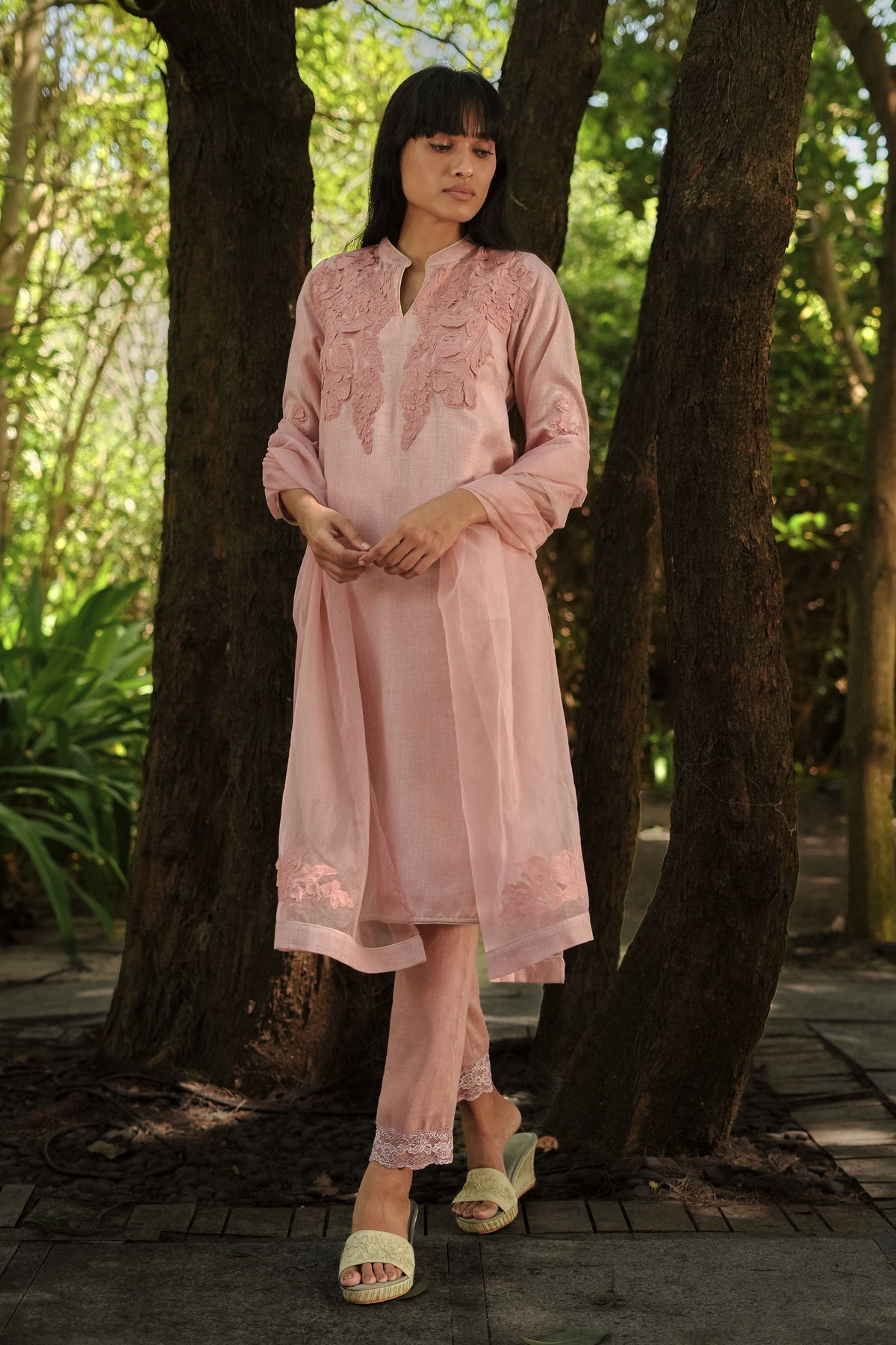 Floral Blush Kurta Set