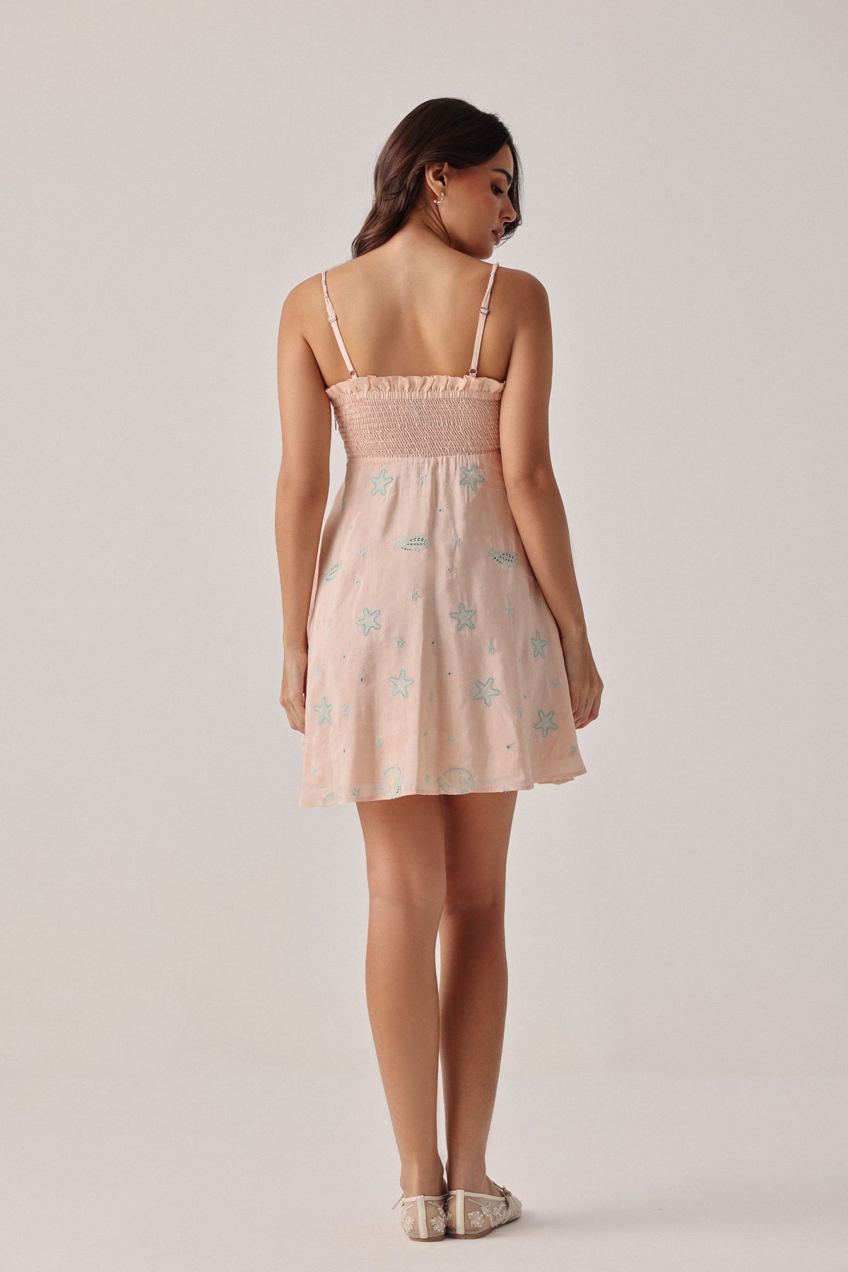 Peach Nora Mini Dress