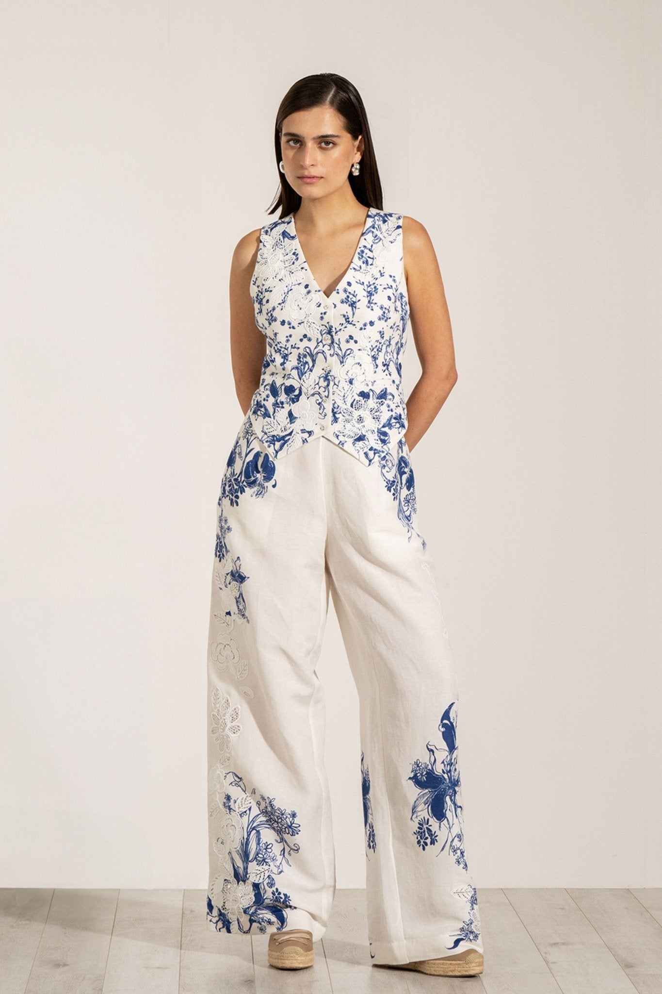 Mira Wide Leg Pants - Ranna Gill - Elahe