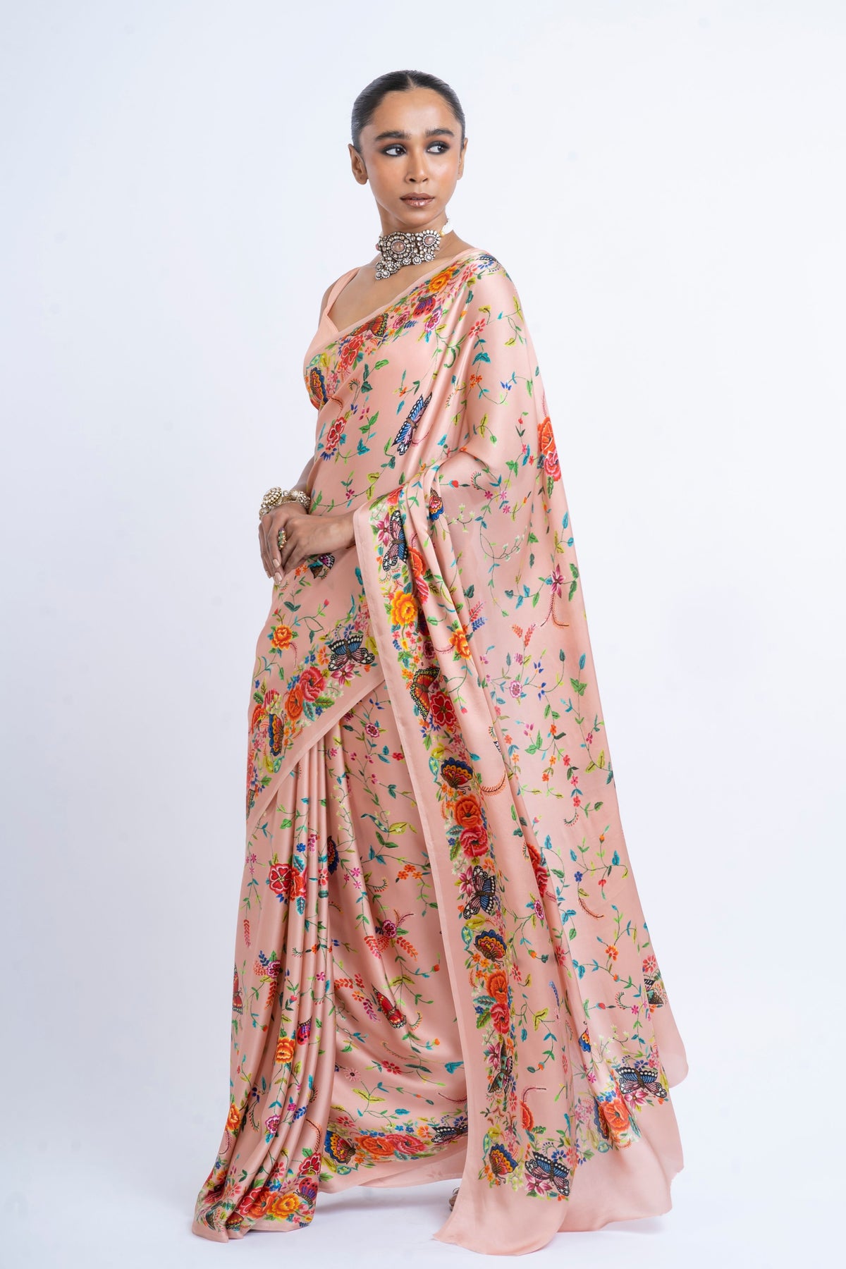 Kanchan Saree in Blossom Pink