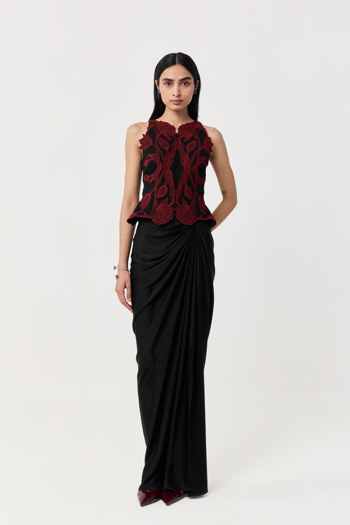 Wild Tulip Black Red Top Set