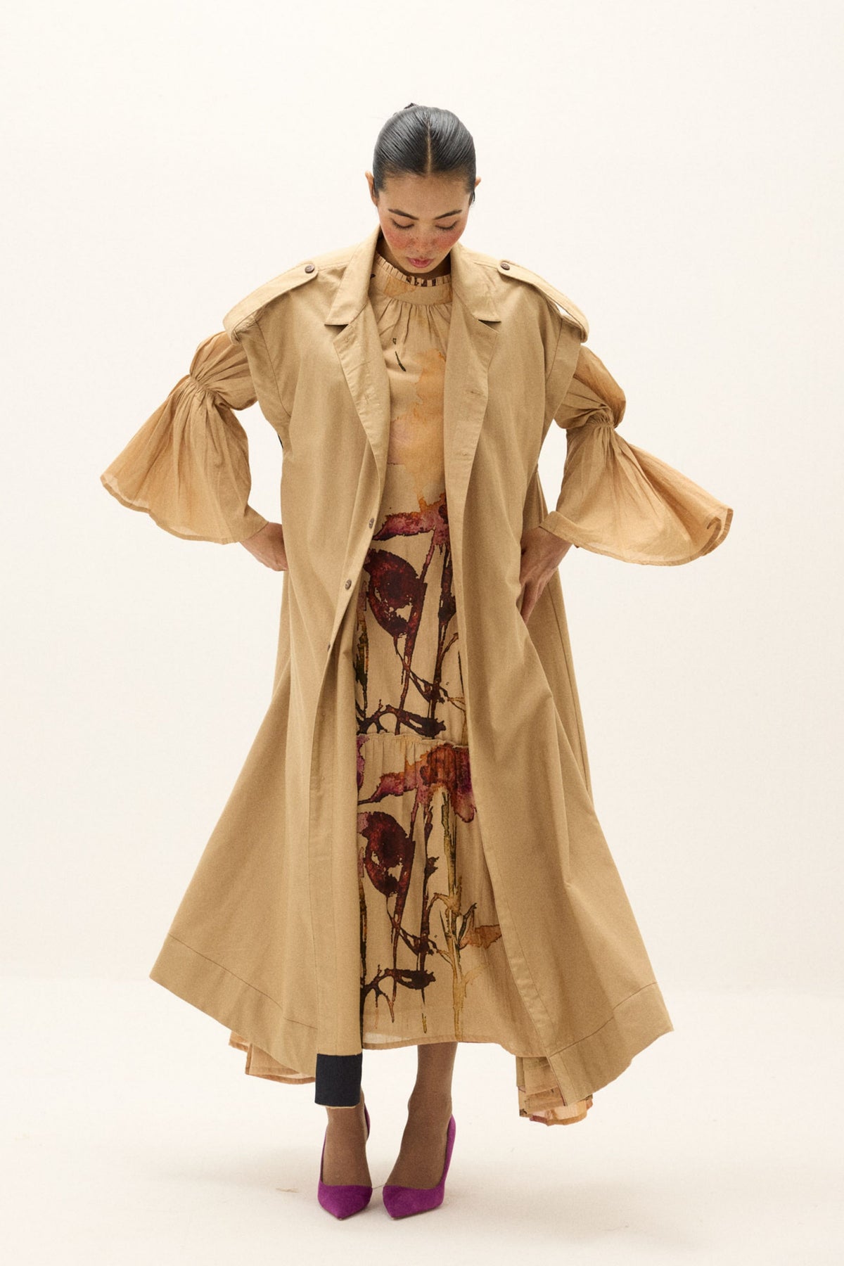 Chestnut Trench Coat