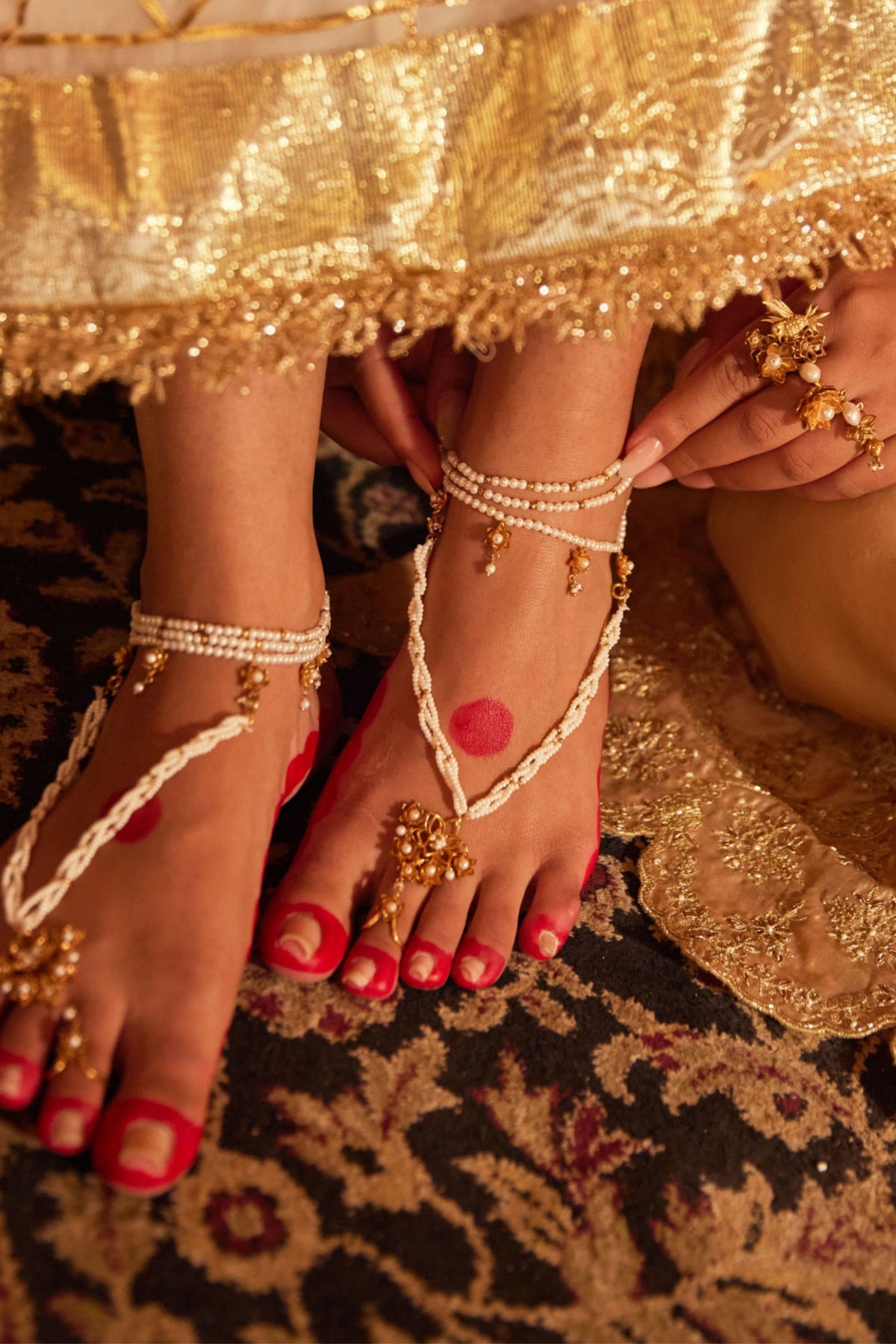 Fulwari Detachable Leg Harness With Payal