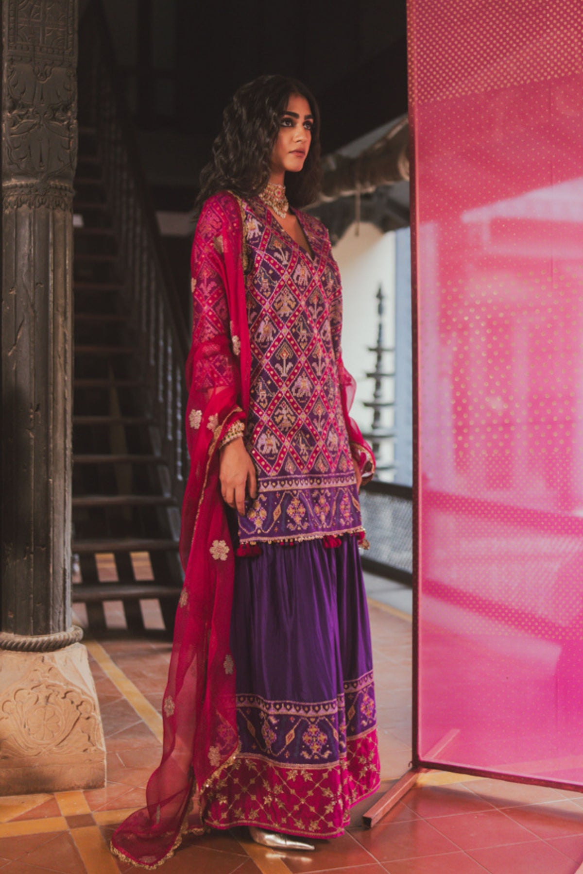Ishita Purple Kurta Set