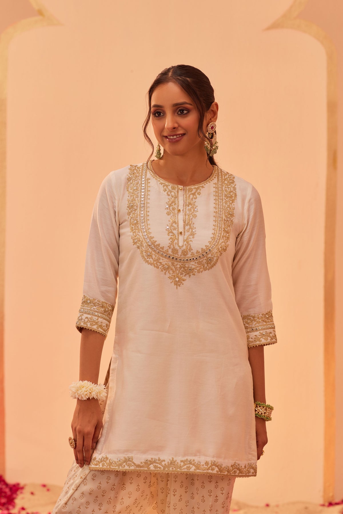Nafisah Ivory Kurta Set
