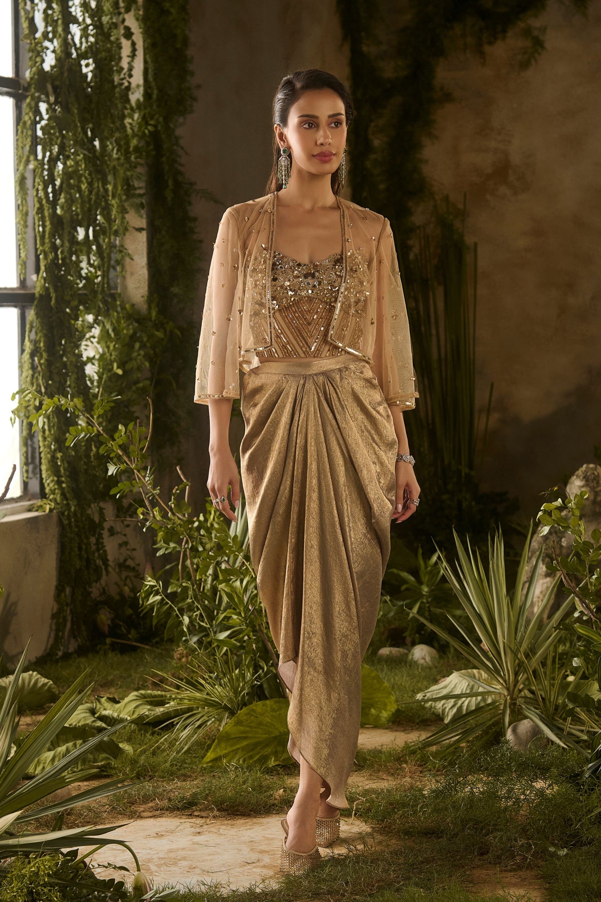 Mirage Drape Skirt Set