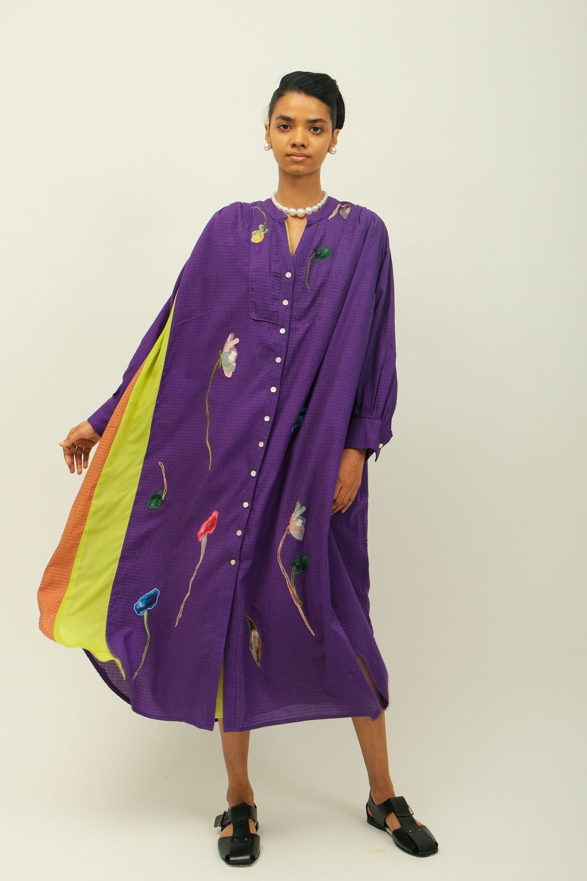 Thistle Applique Dress