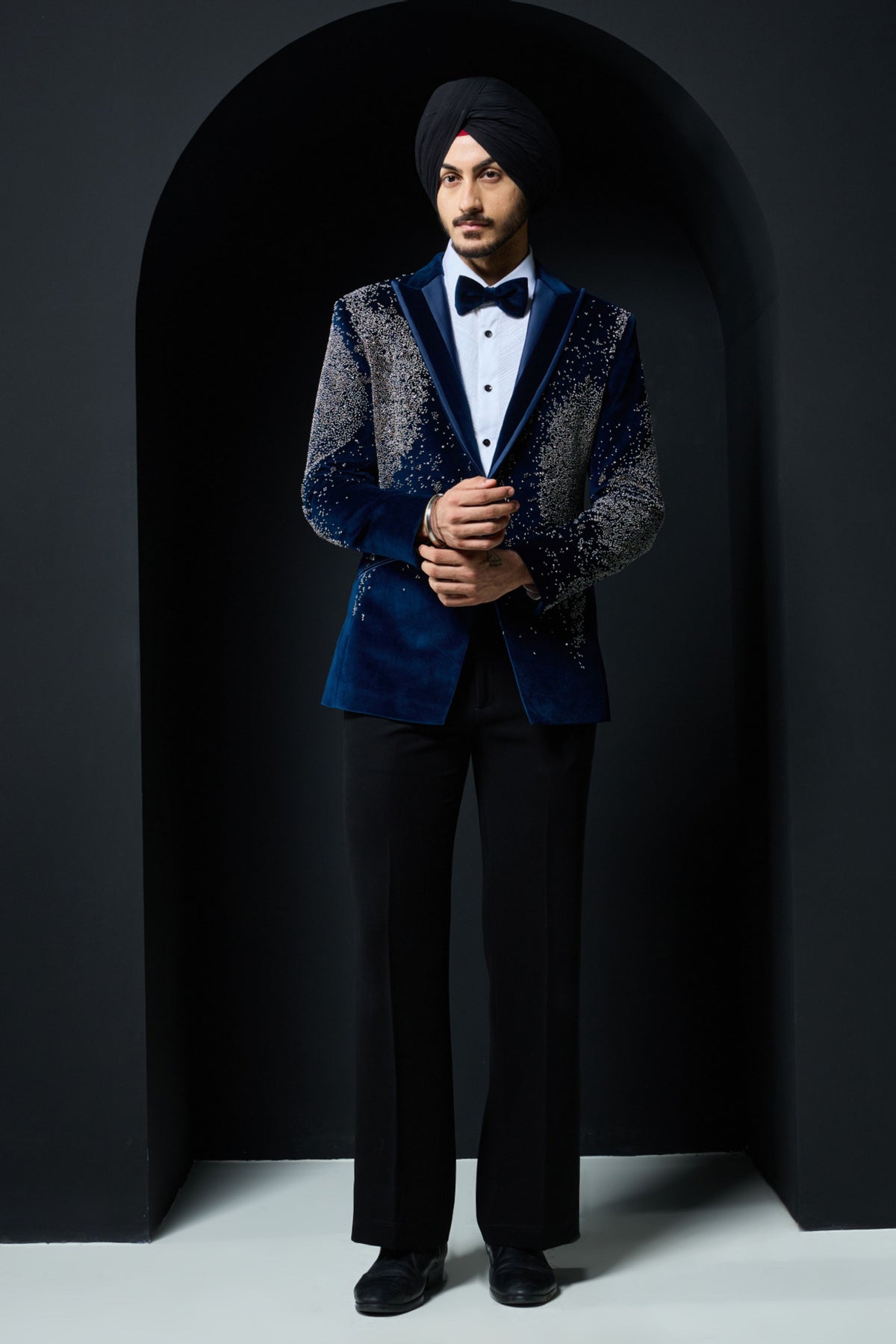 Teal Cutdana Tuxedo