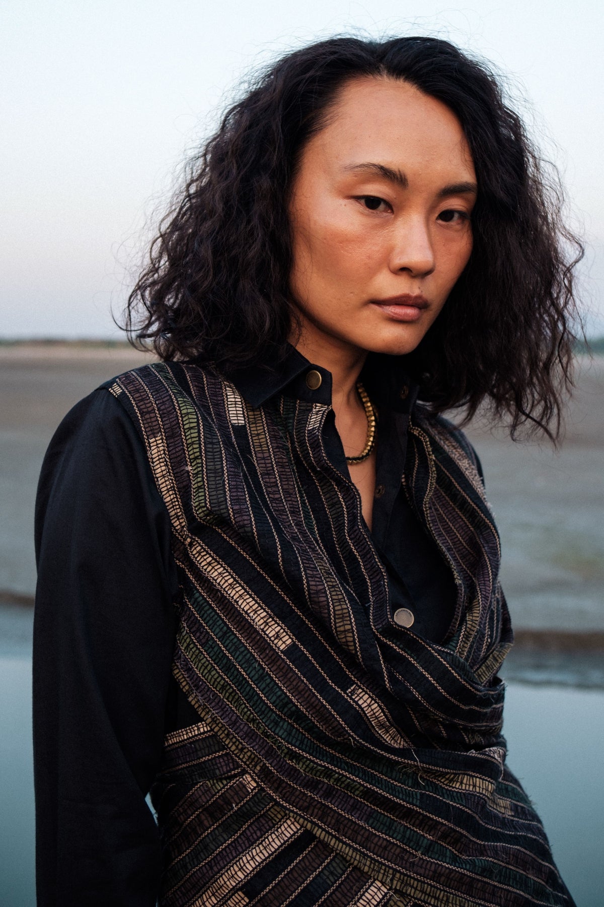 Upcycled Handwoven Seattle Wrap Dress