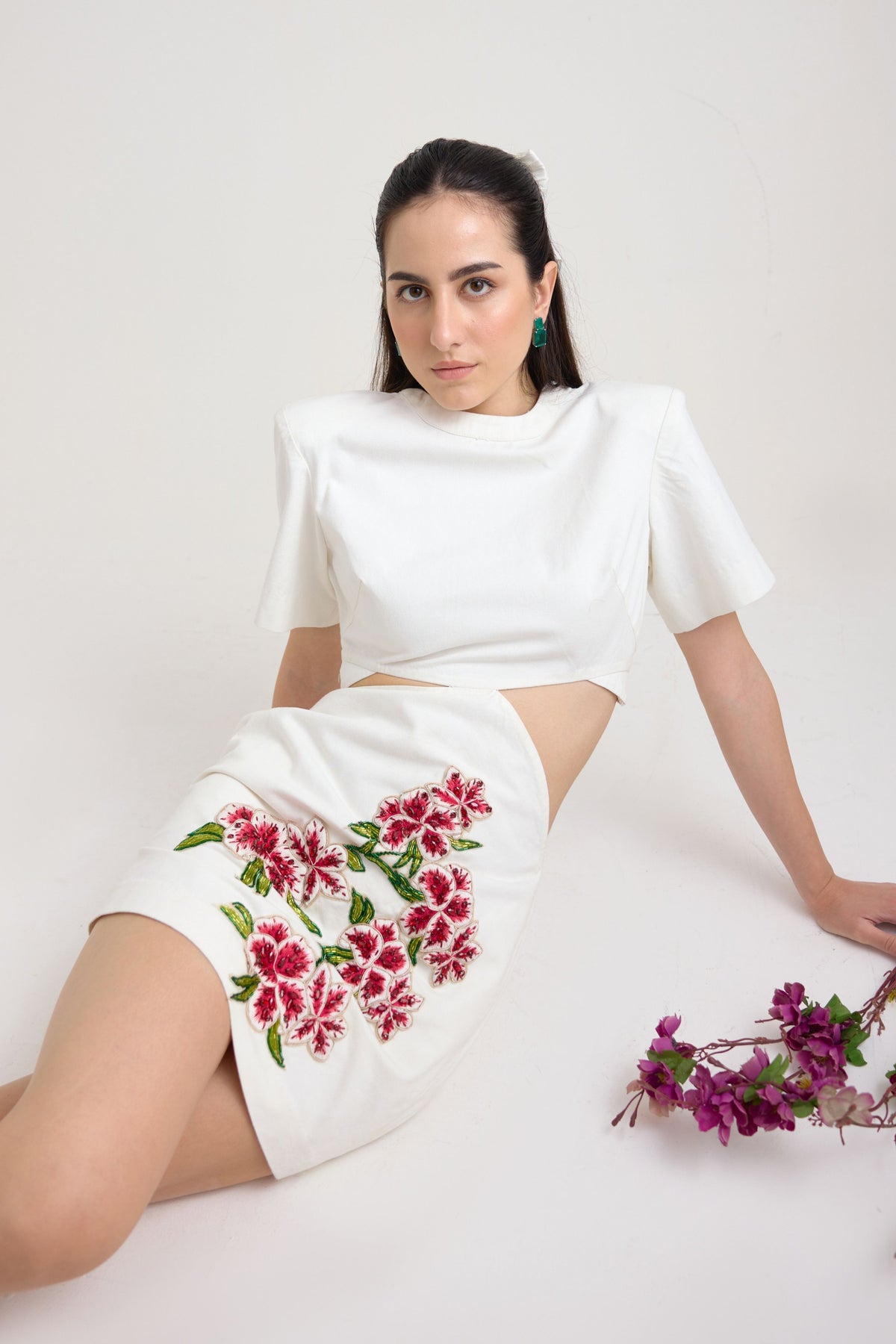 Sussana Waist Cut Out Short Dress