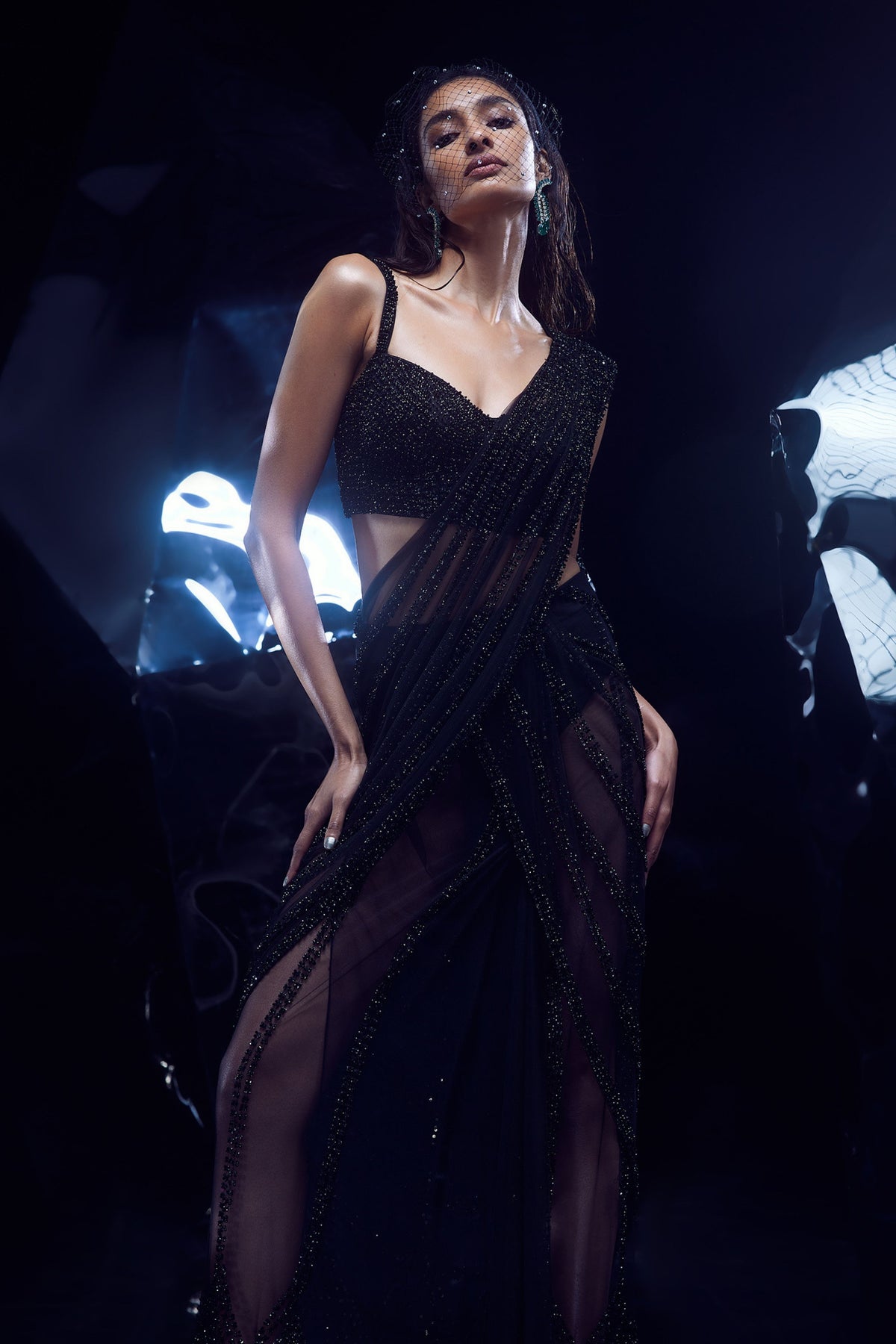 Ersa Black Saree