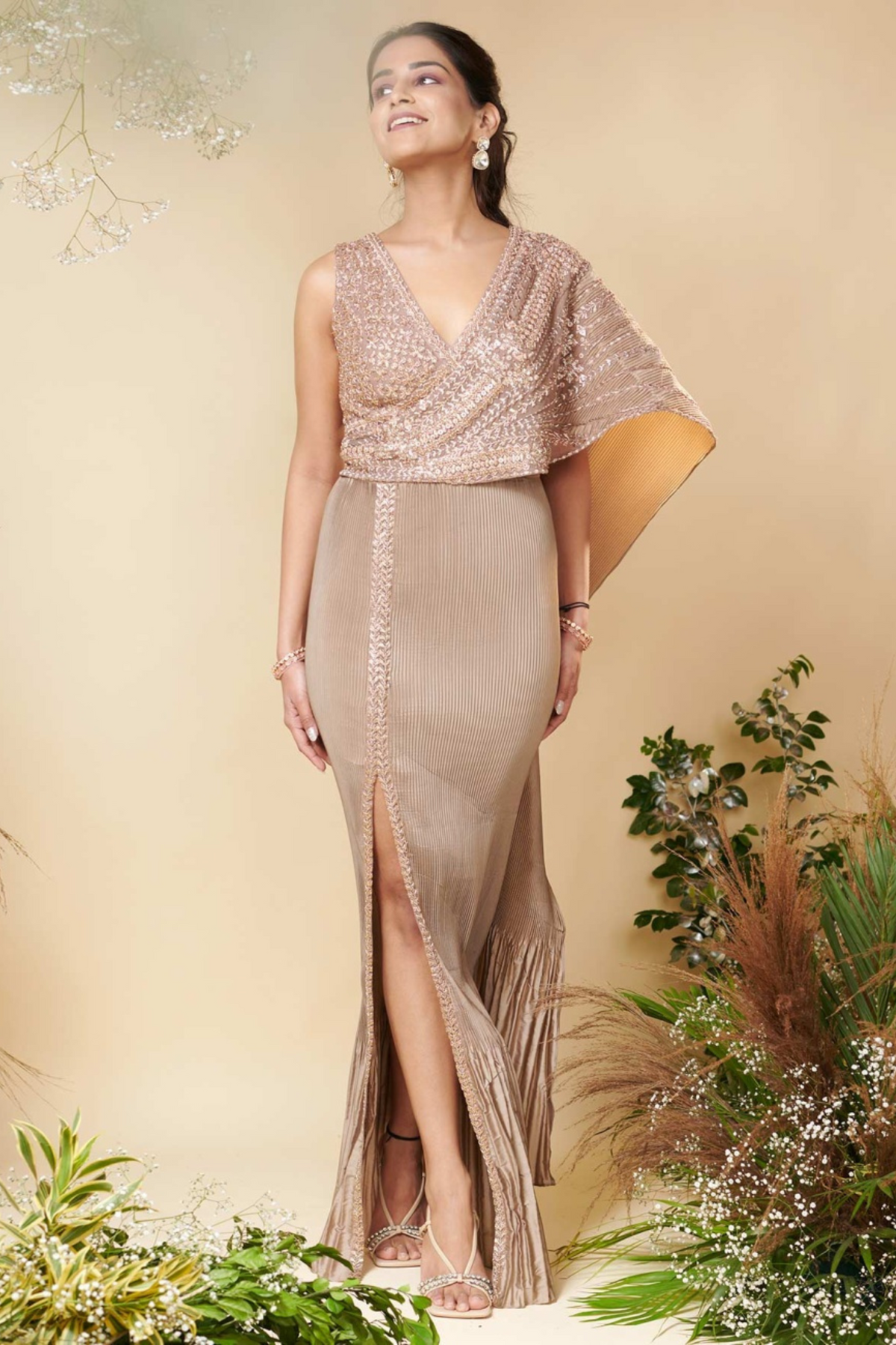 Meraki Saree Gown