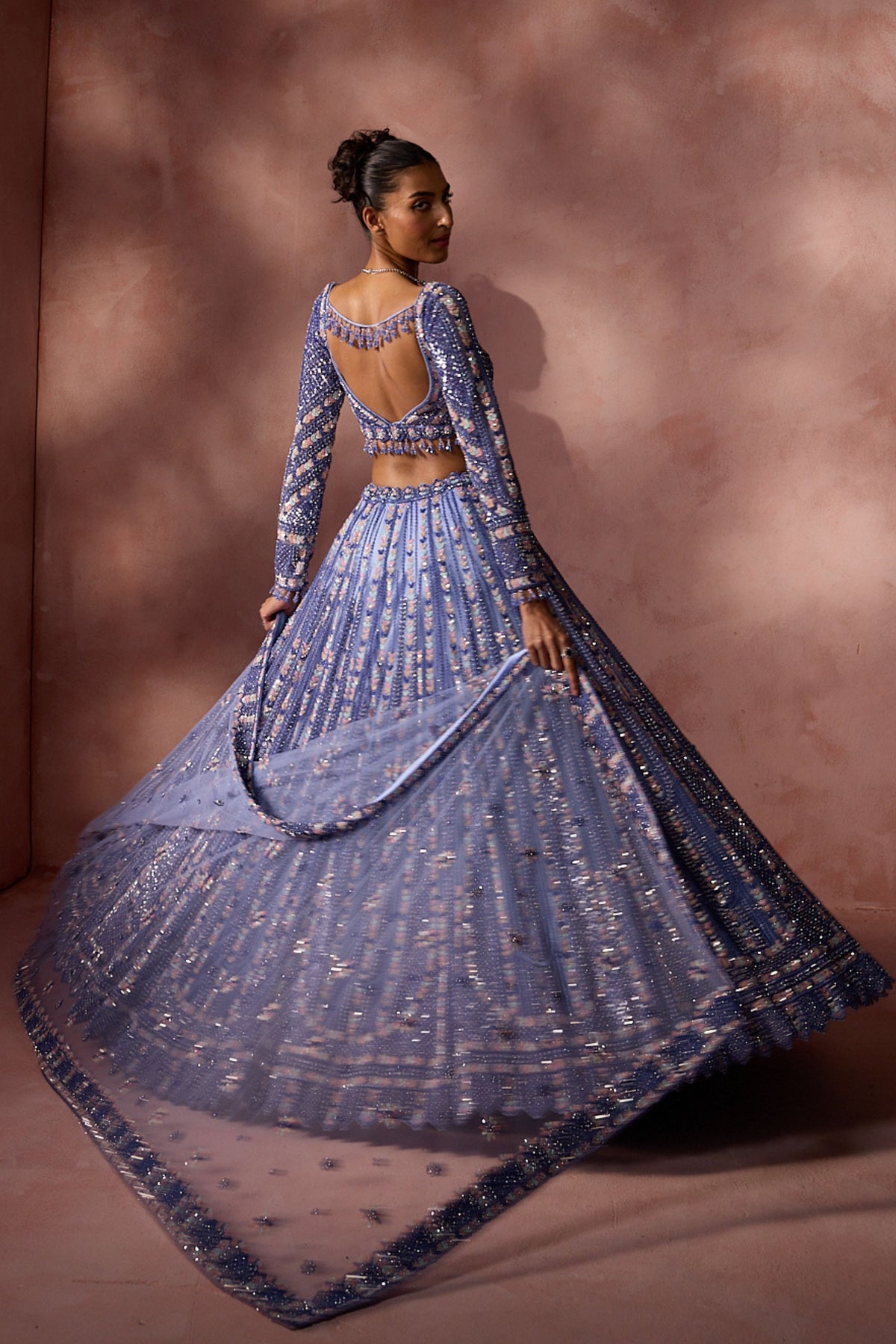 Ink Blue Lehenga Set