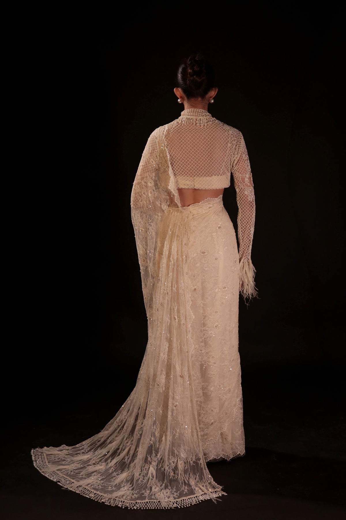 Lunara Pre-Draped Saree Set