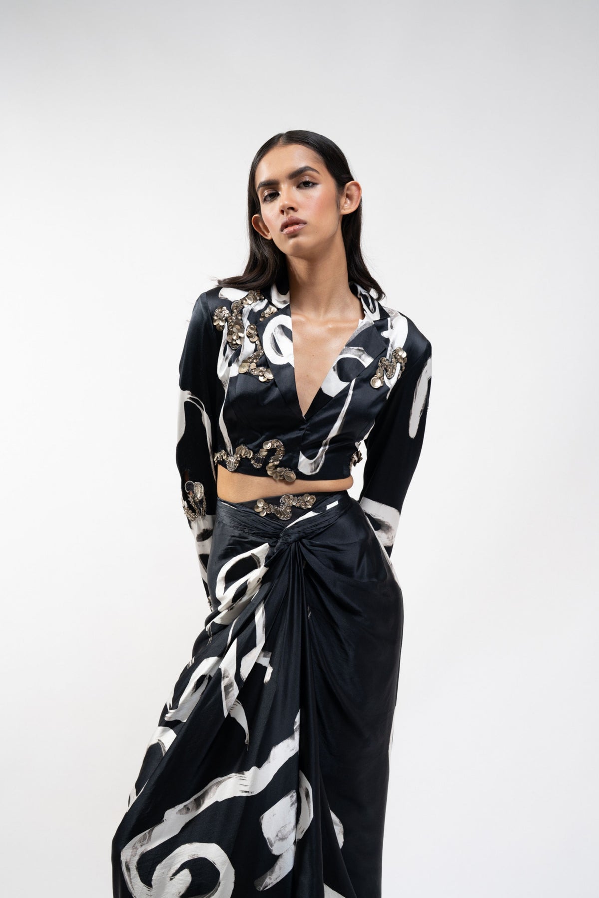 Knotted Skirt Set