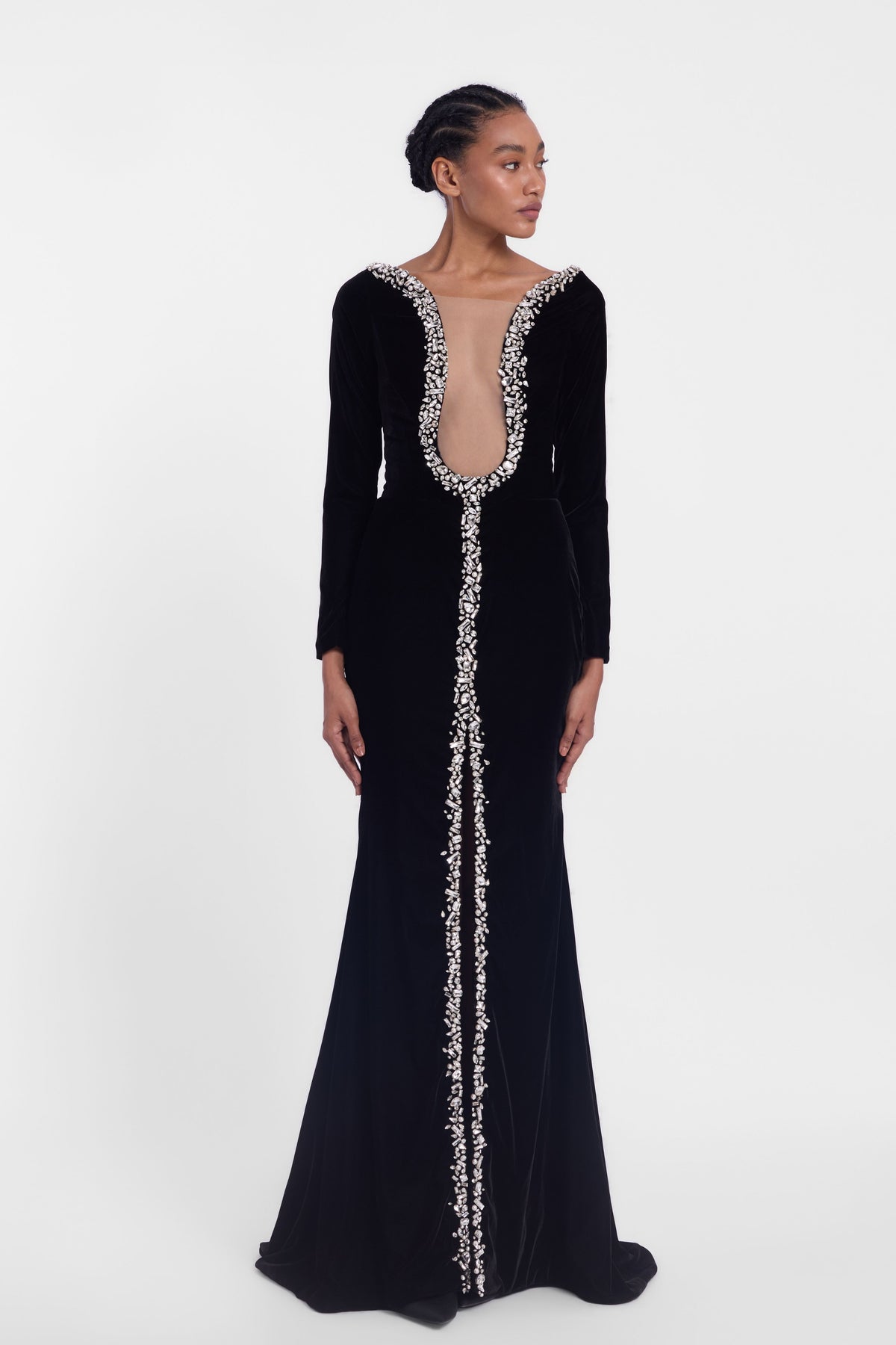 Velvet Crystal Gown