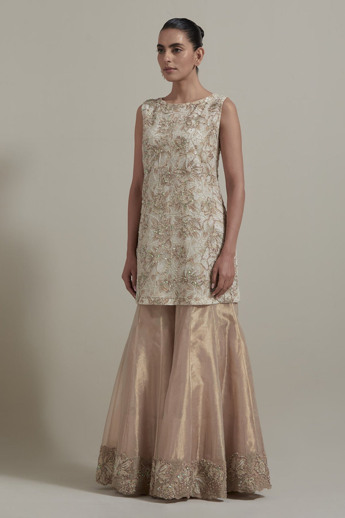 Embroidered Sharara Set