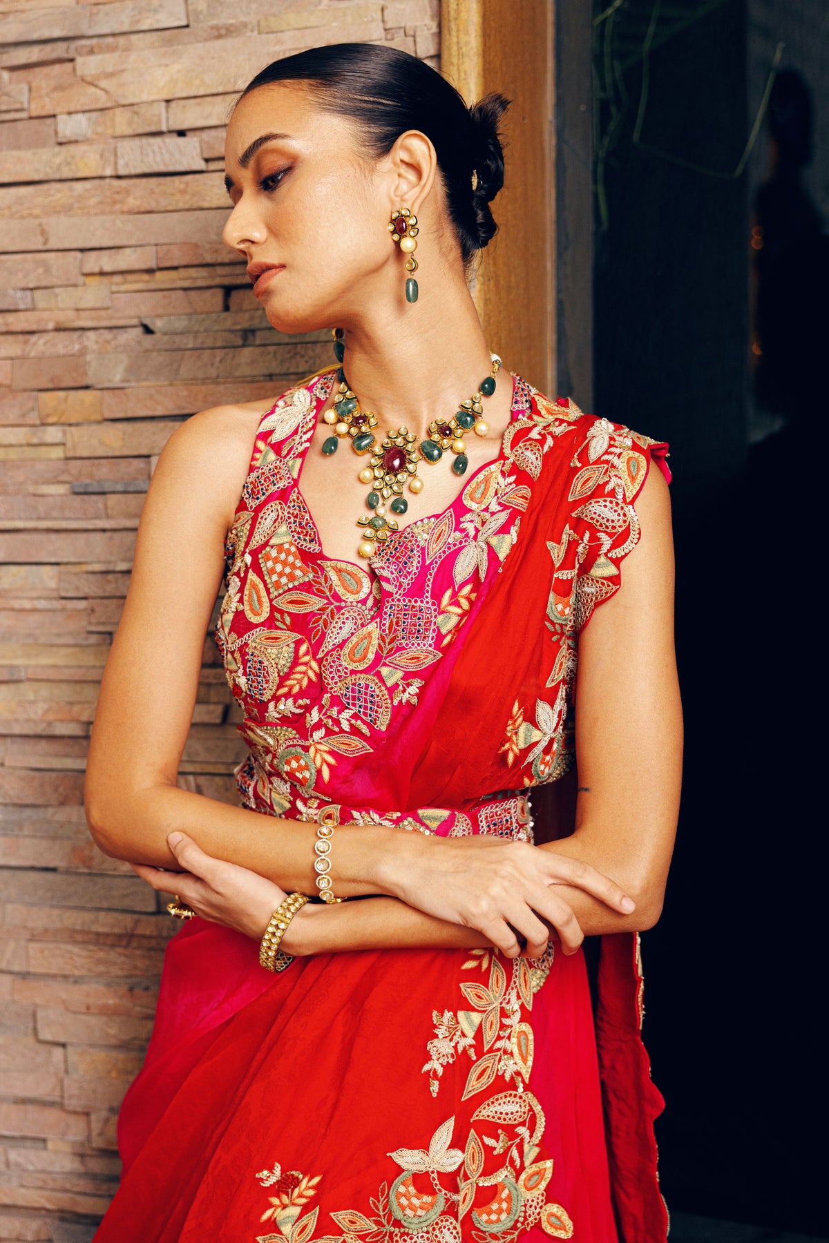 Red Lehenga Set