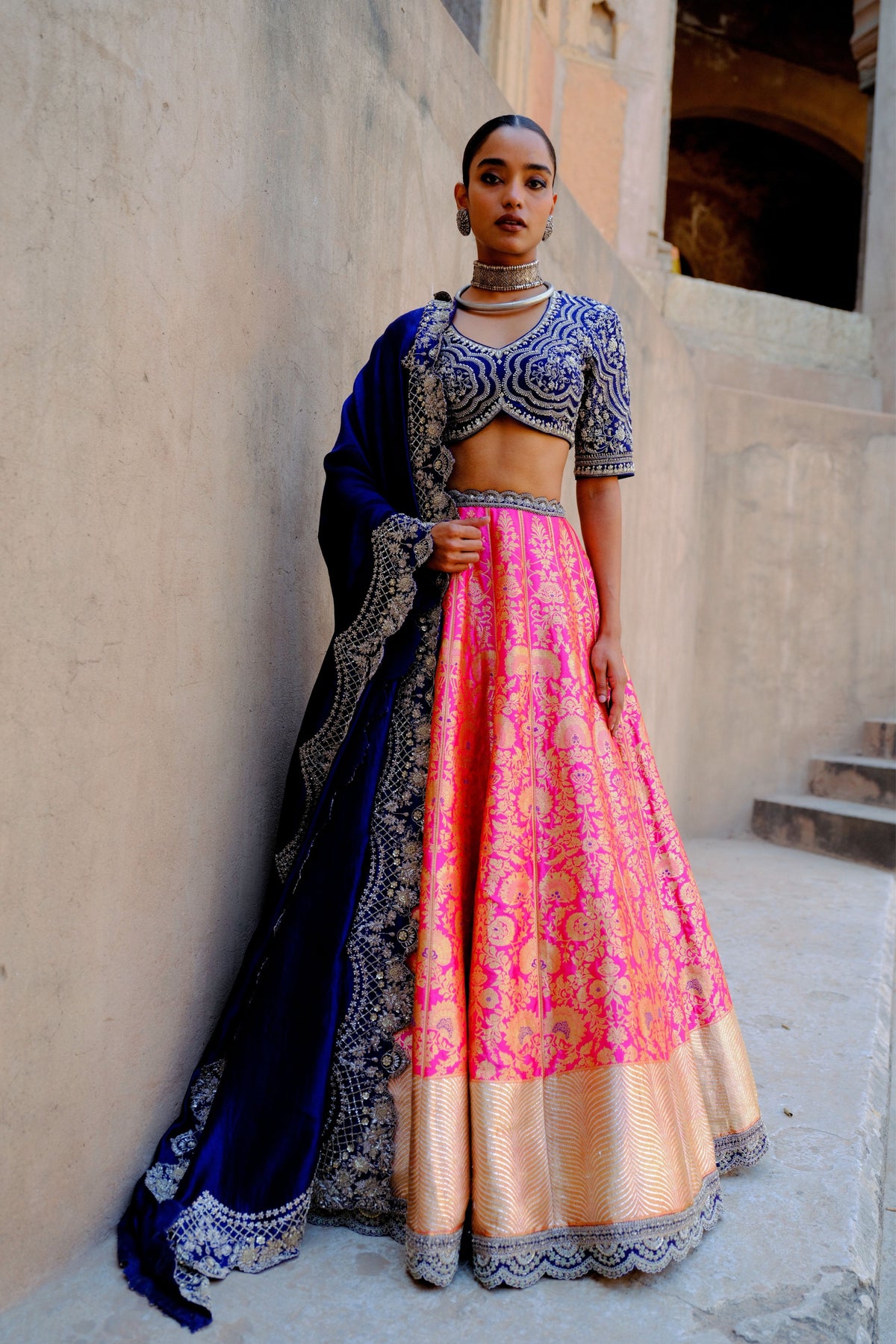 Hot Pink Lehenga Set