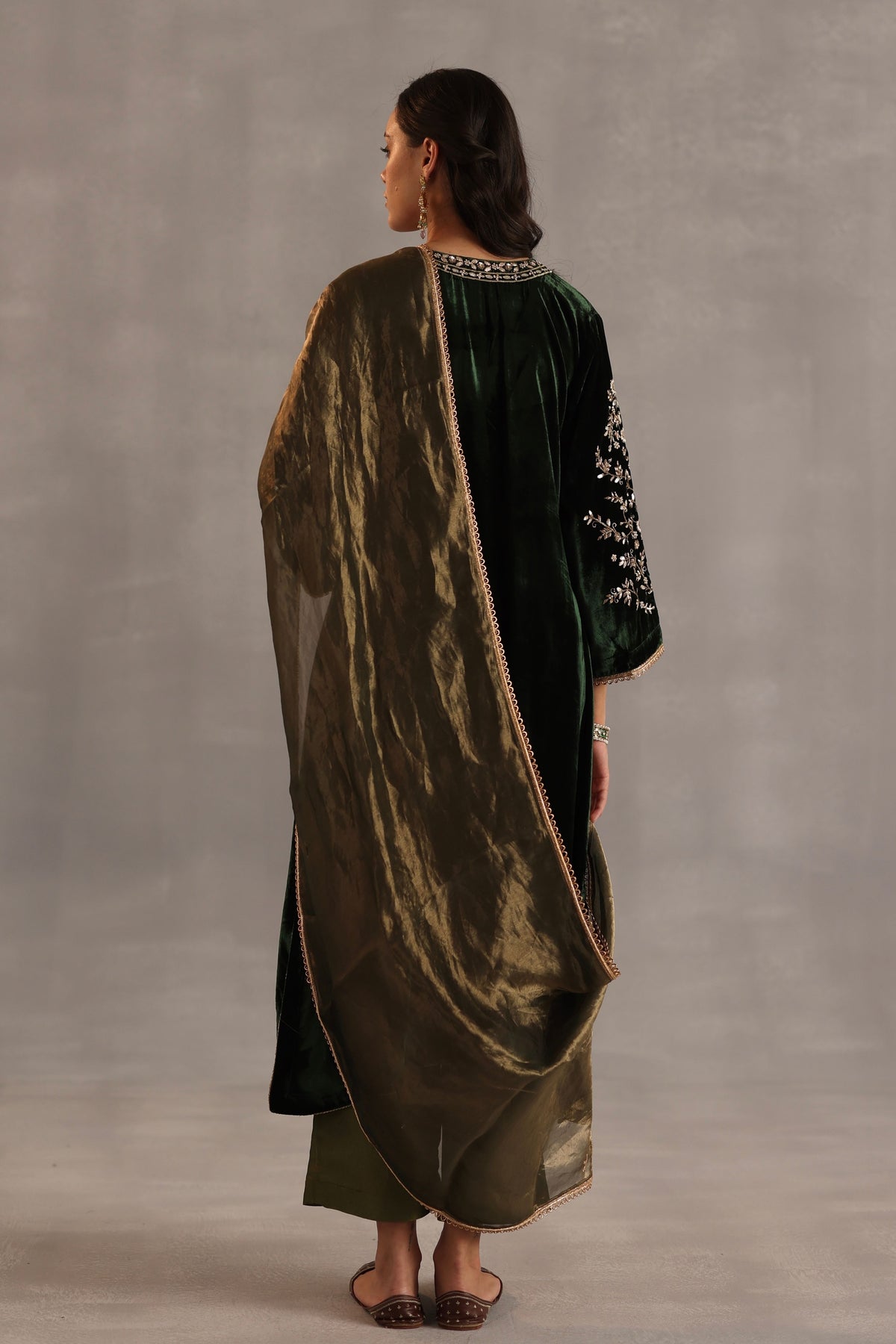 Minar Green Kurta Set