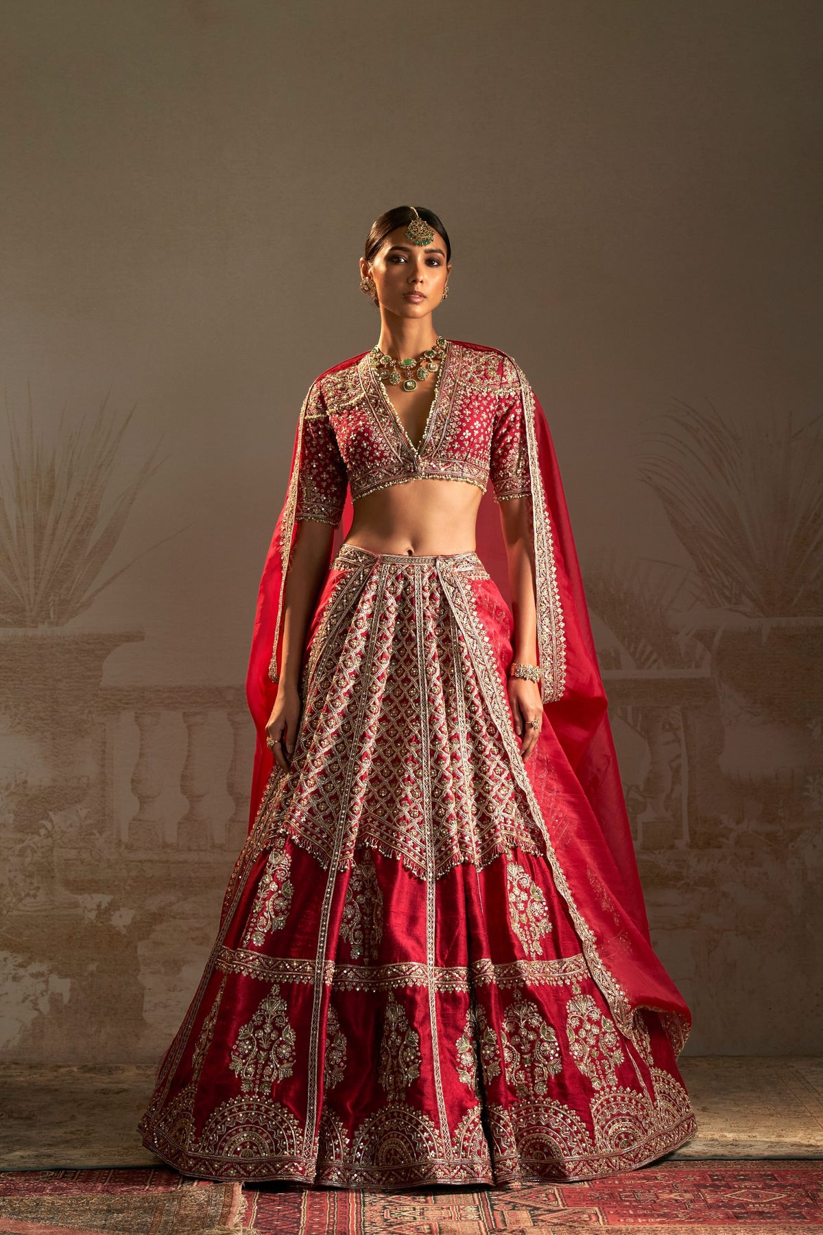 Ran Red Lehenga Set