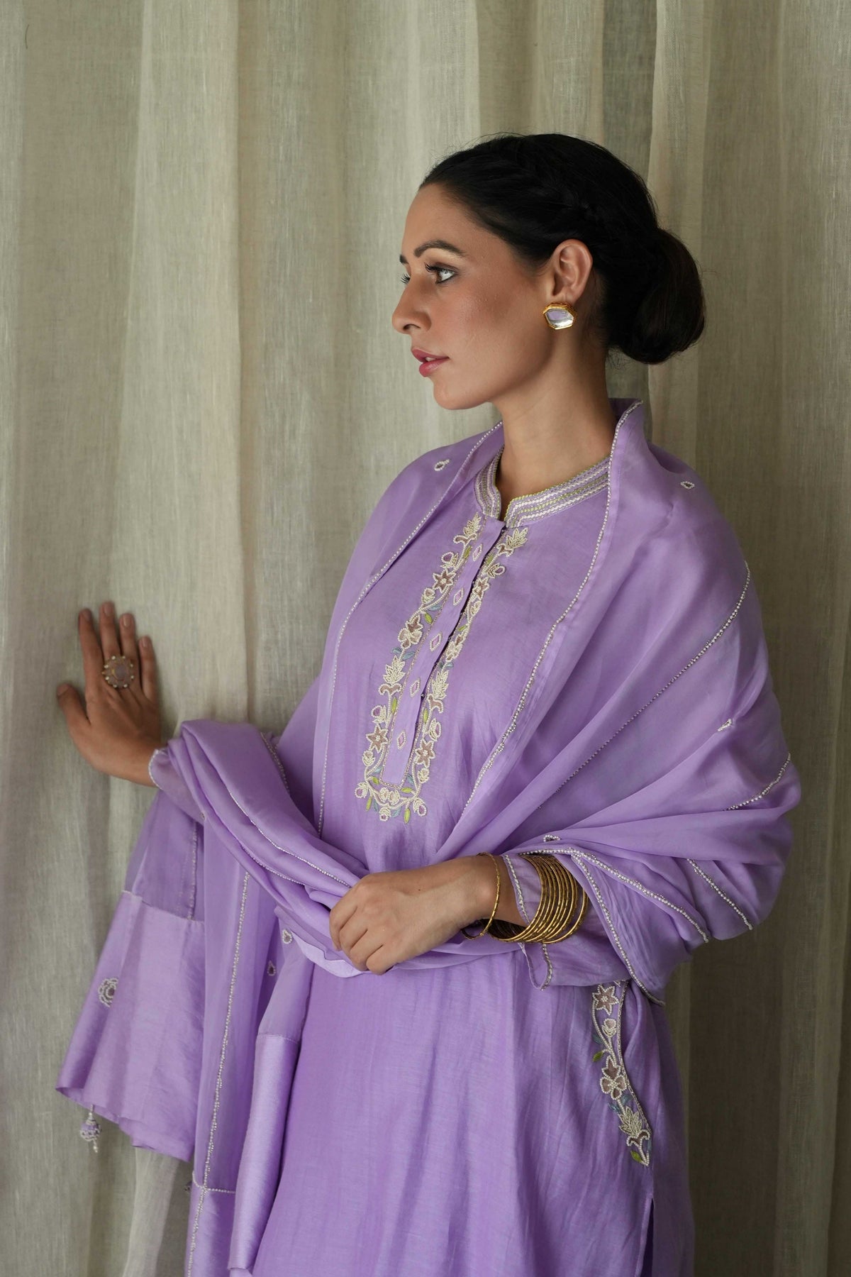 Lilac Kurta Set