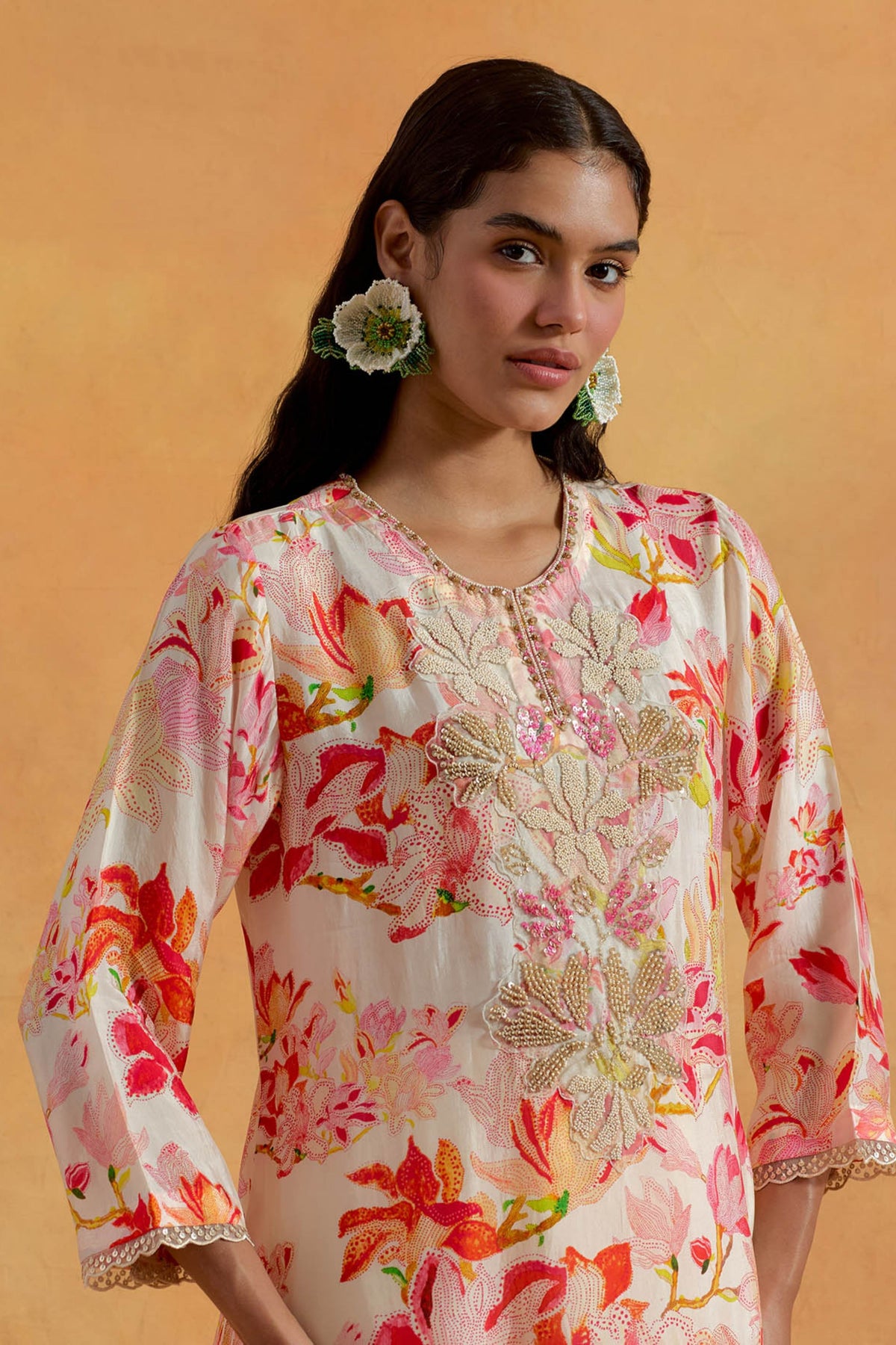 Ecru Kurta Set