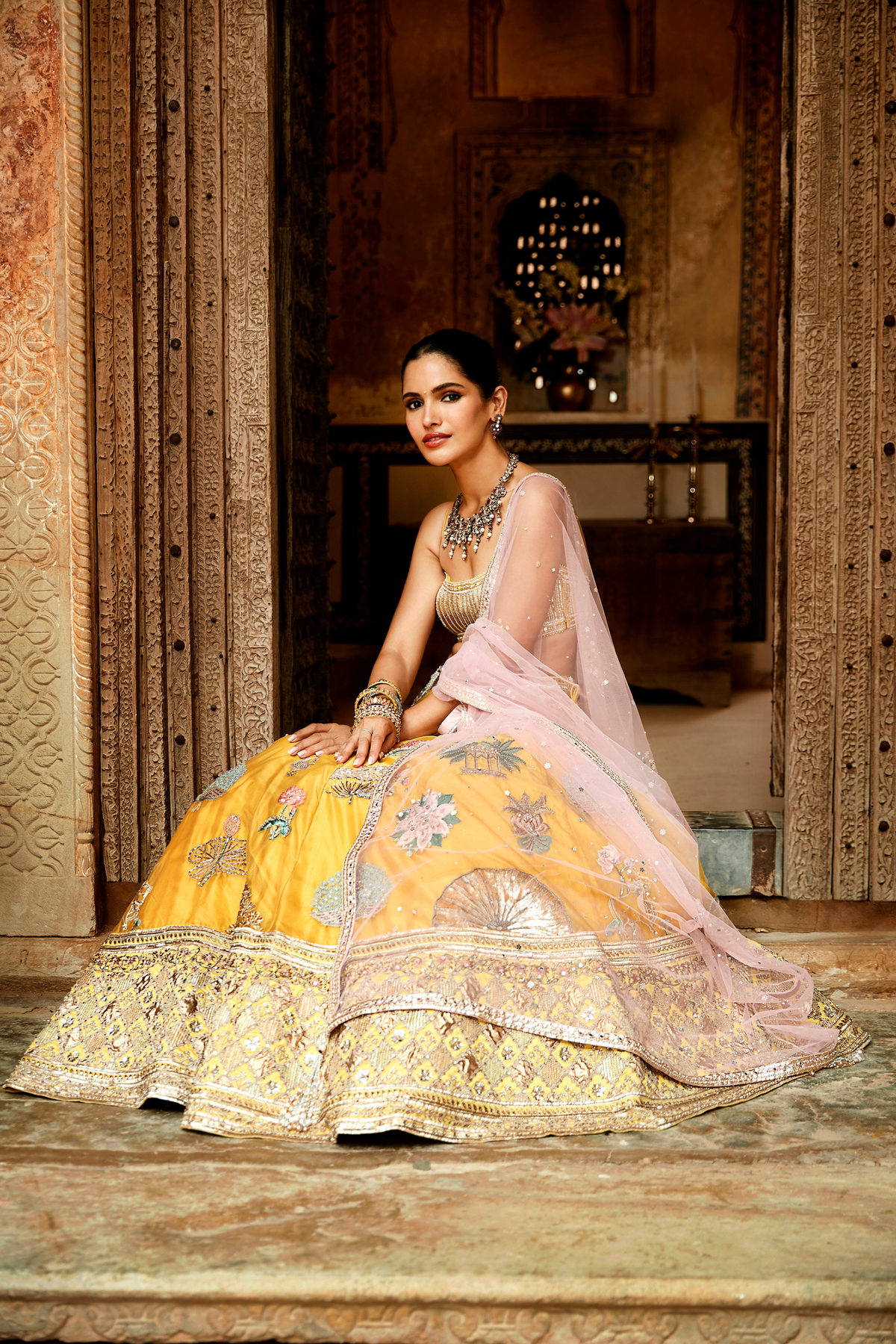 The Pichwai Mehendi Lehenga