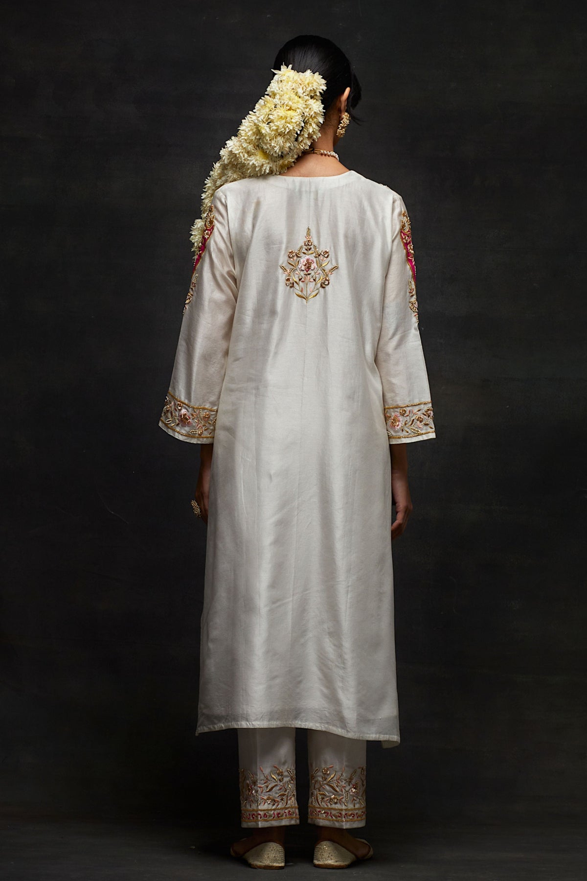 White Yoke Kurta Set