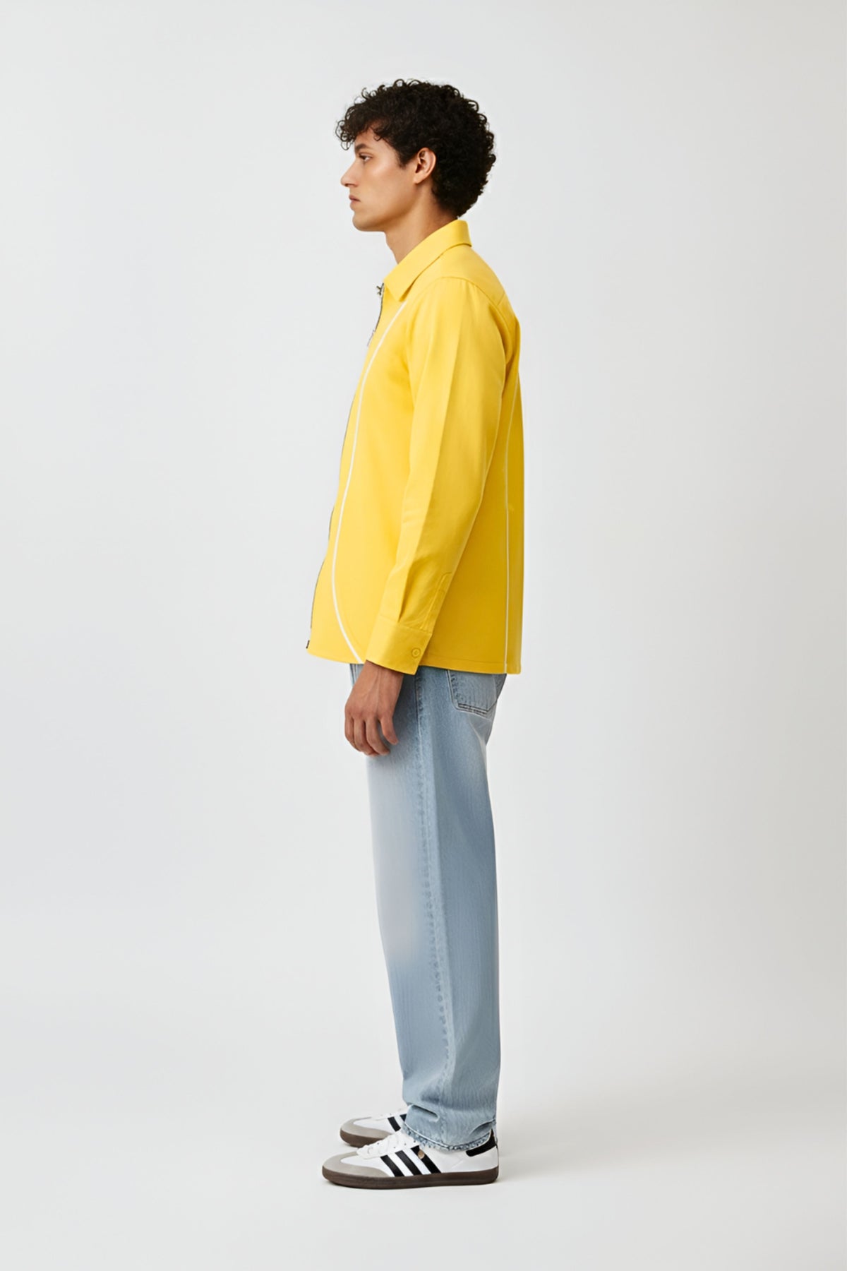 Mango Yellow Zip Shirt