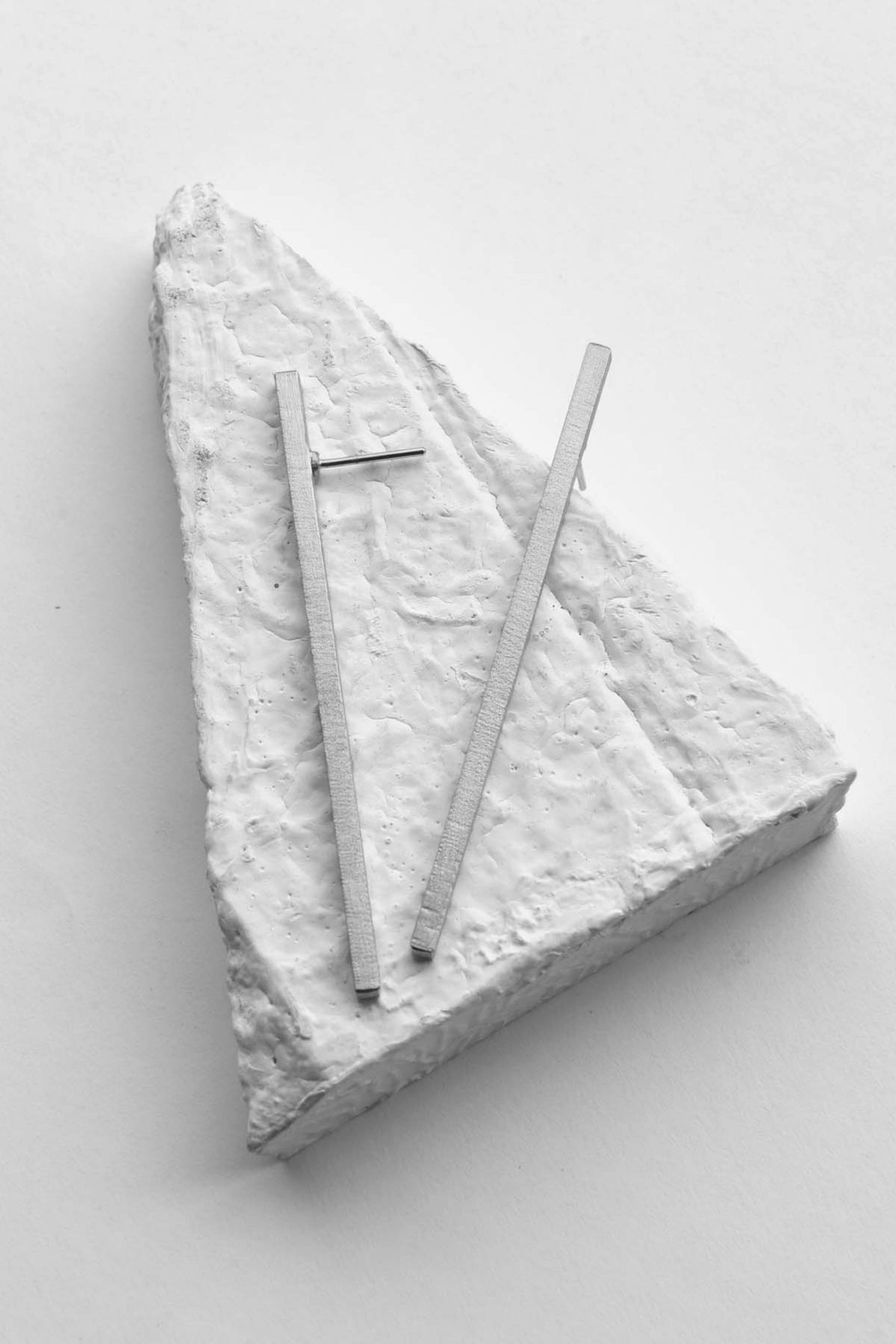 Less Is More Silver Earrings