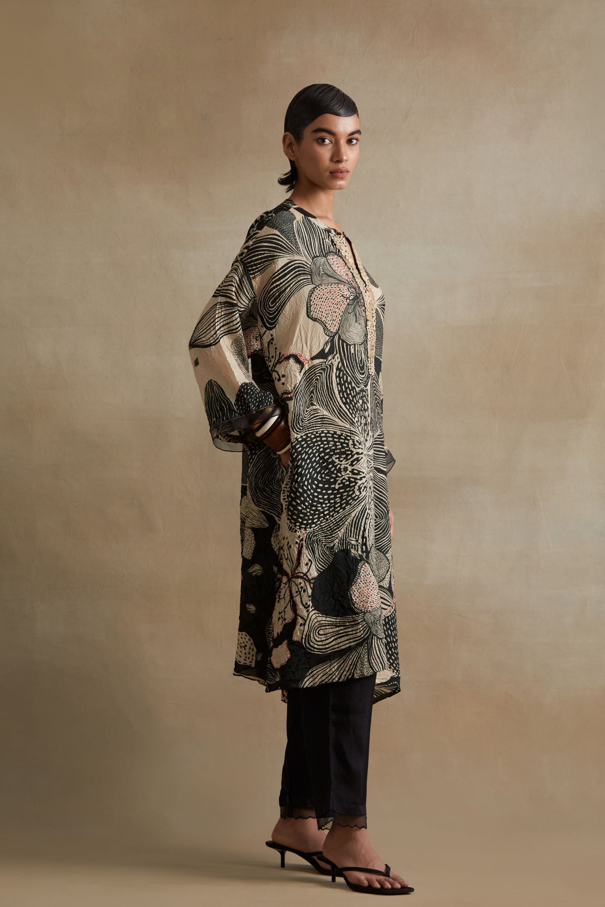 Clay Intricate Embroidered Kurta Set