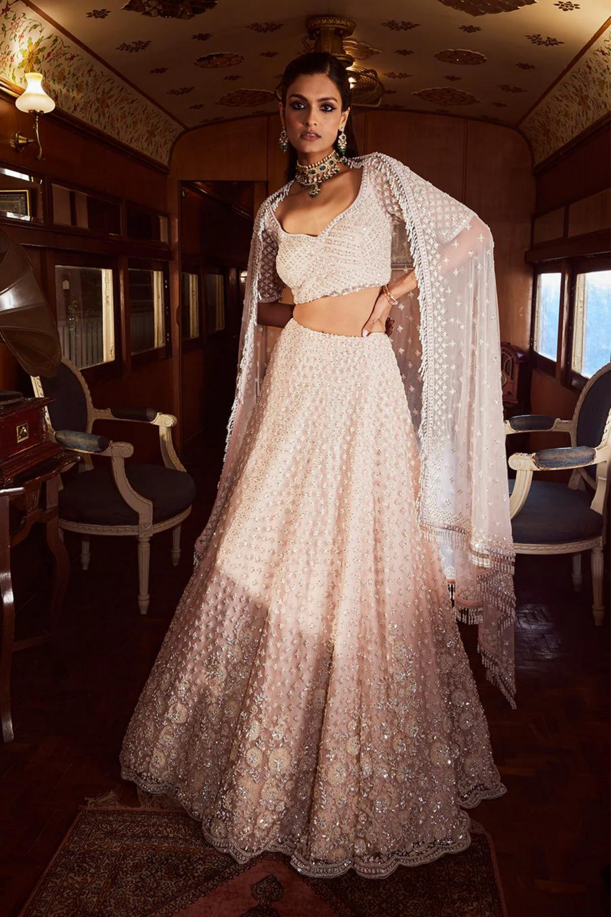 Luna Ice Pink Lehenga