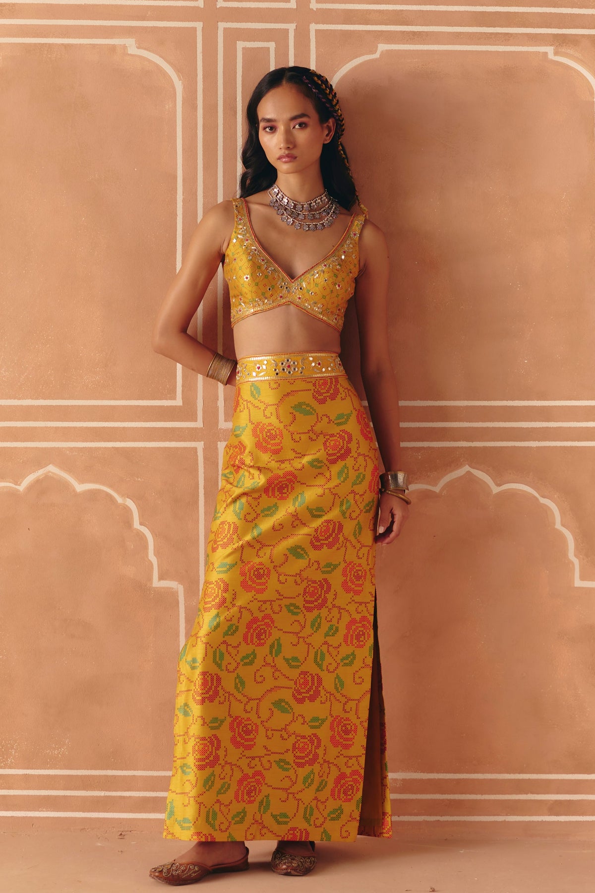 Marigold Yellow Skirt Set