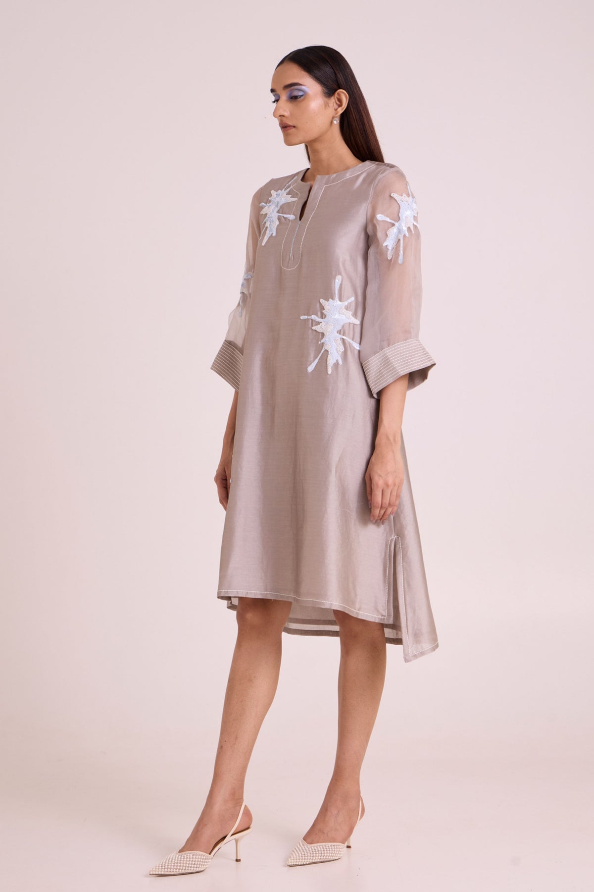 Gracie Graphite & Fern Dress