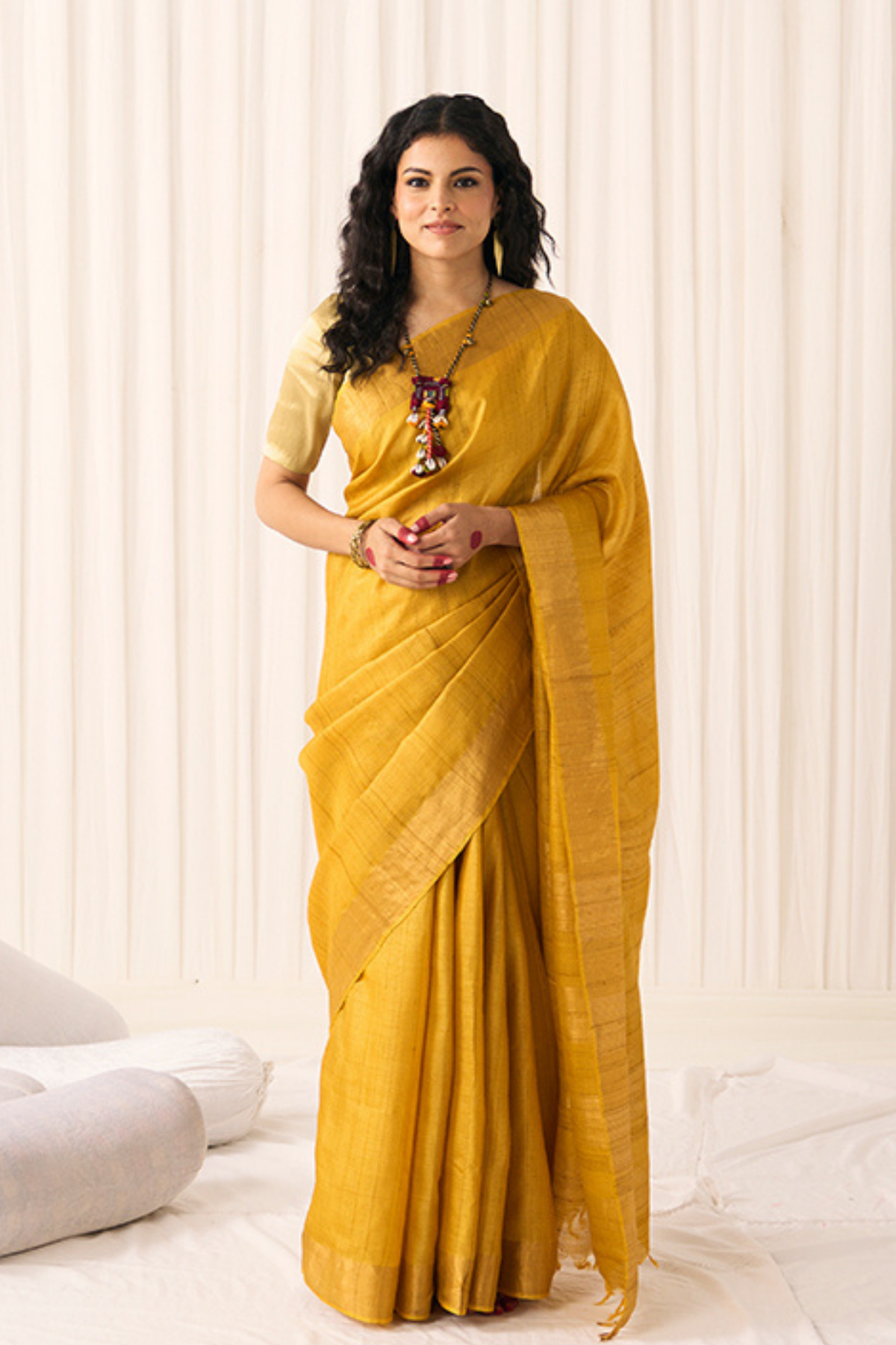 Mustard Sandhya Saree
